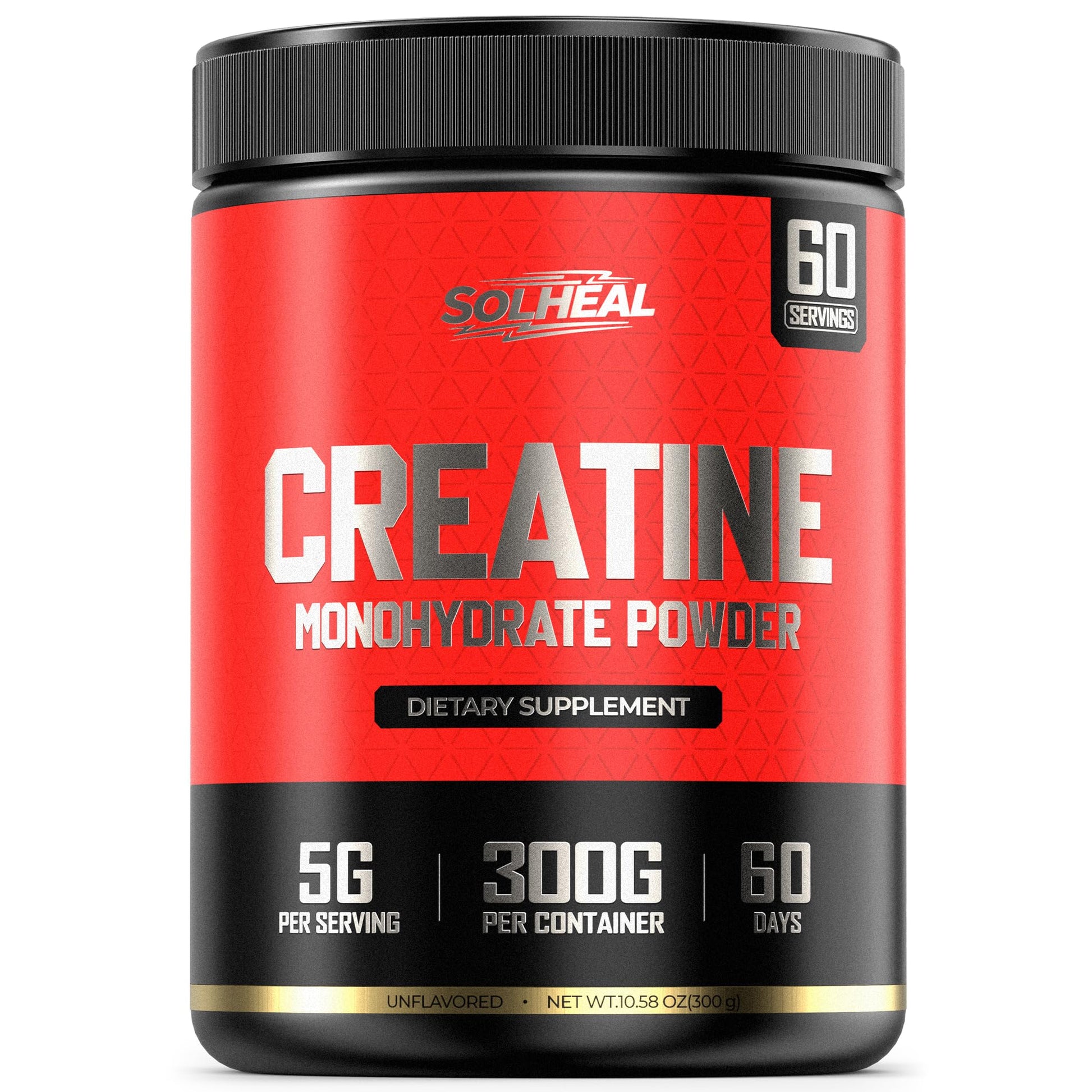 SolHeal 3X Muscle Growth Creatine Monohydrate Gummy 110 Count