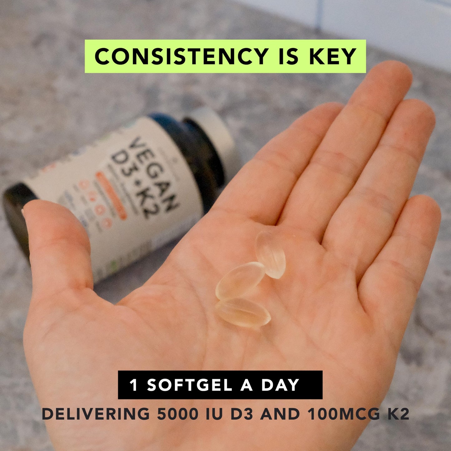 AMANDEAN Vitamin D3 K2 Softgels 120