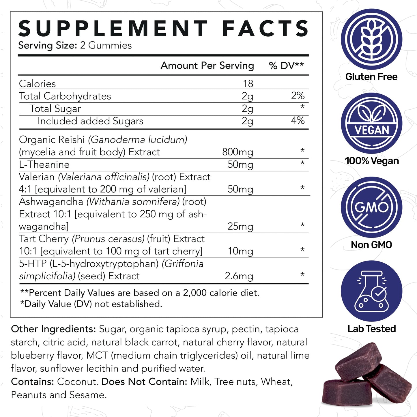 Life Cykel PM Rest & Sleep Mushroom Gummies, 60 Count