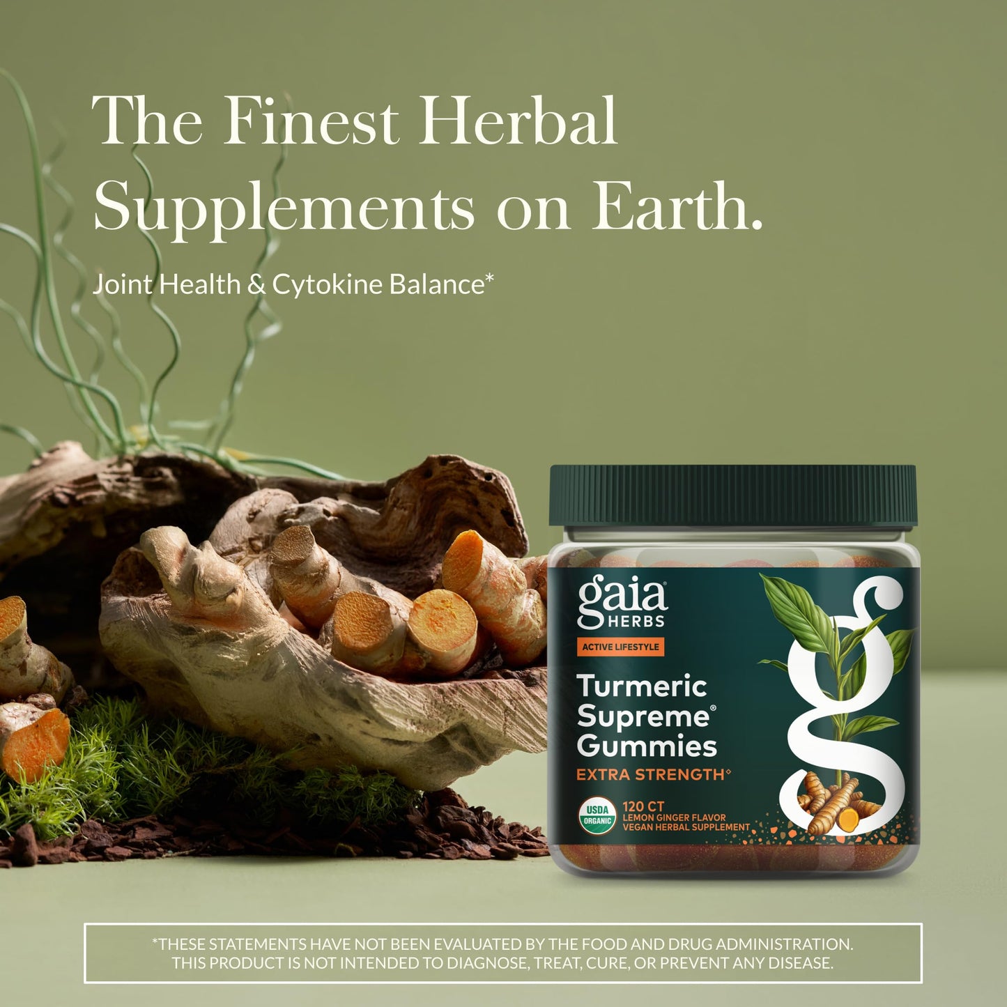 Gaia Herbs Turmeric Supreme Extra Strength Gummies 120 Count