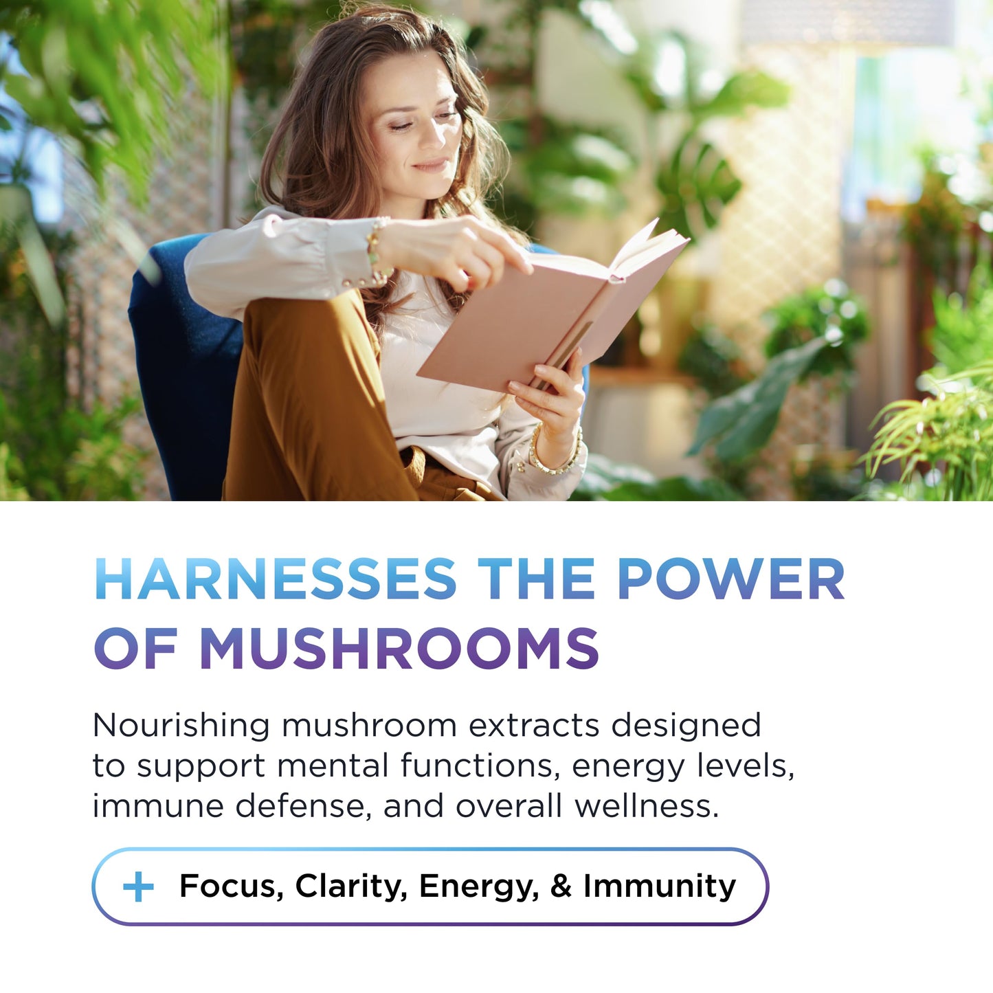 DR. EMIL NUTRITION 10 Mushroom Supplement for Mental Clarity, Focus & Immune Support Capsule, 1 Count