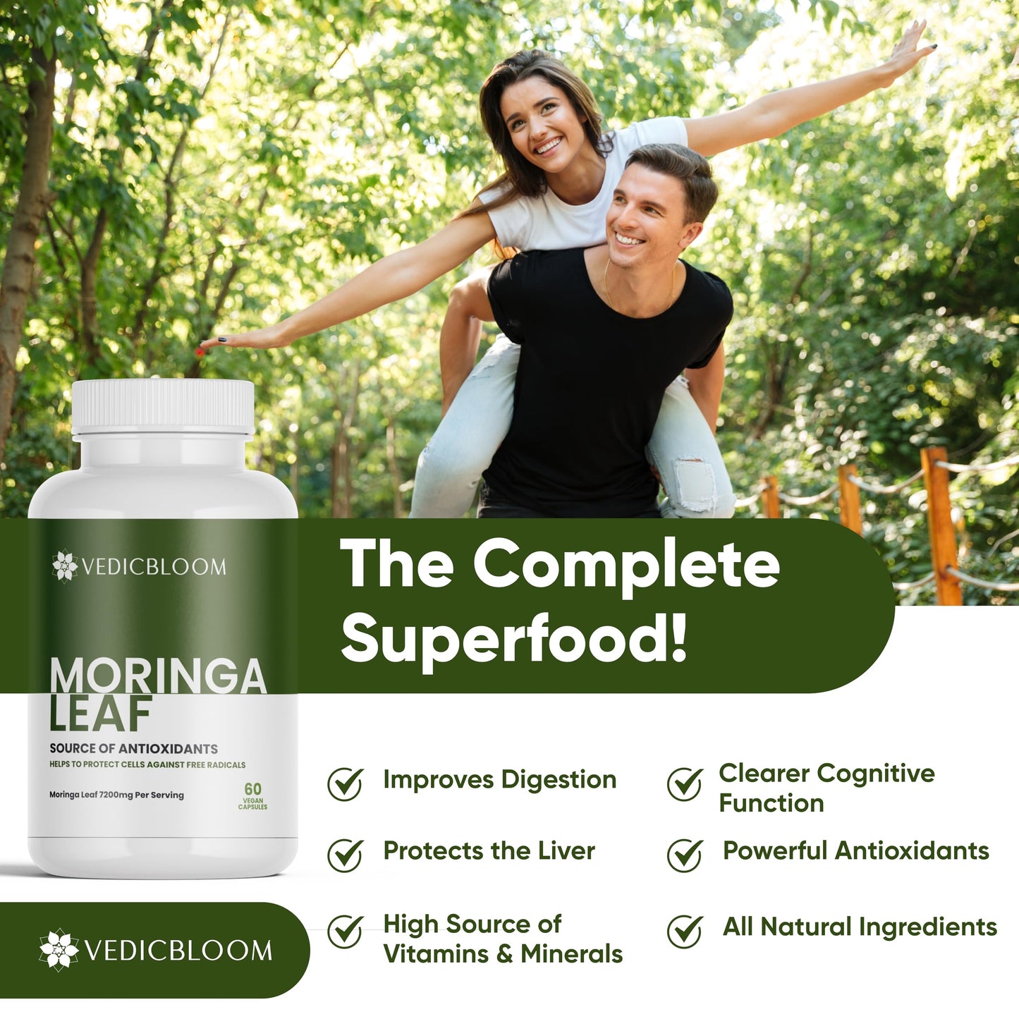 VEDICBLOOM Moringa Oleifera Capsule 120 Capsules