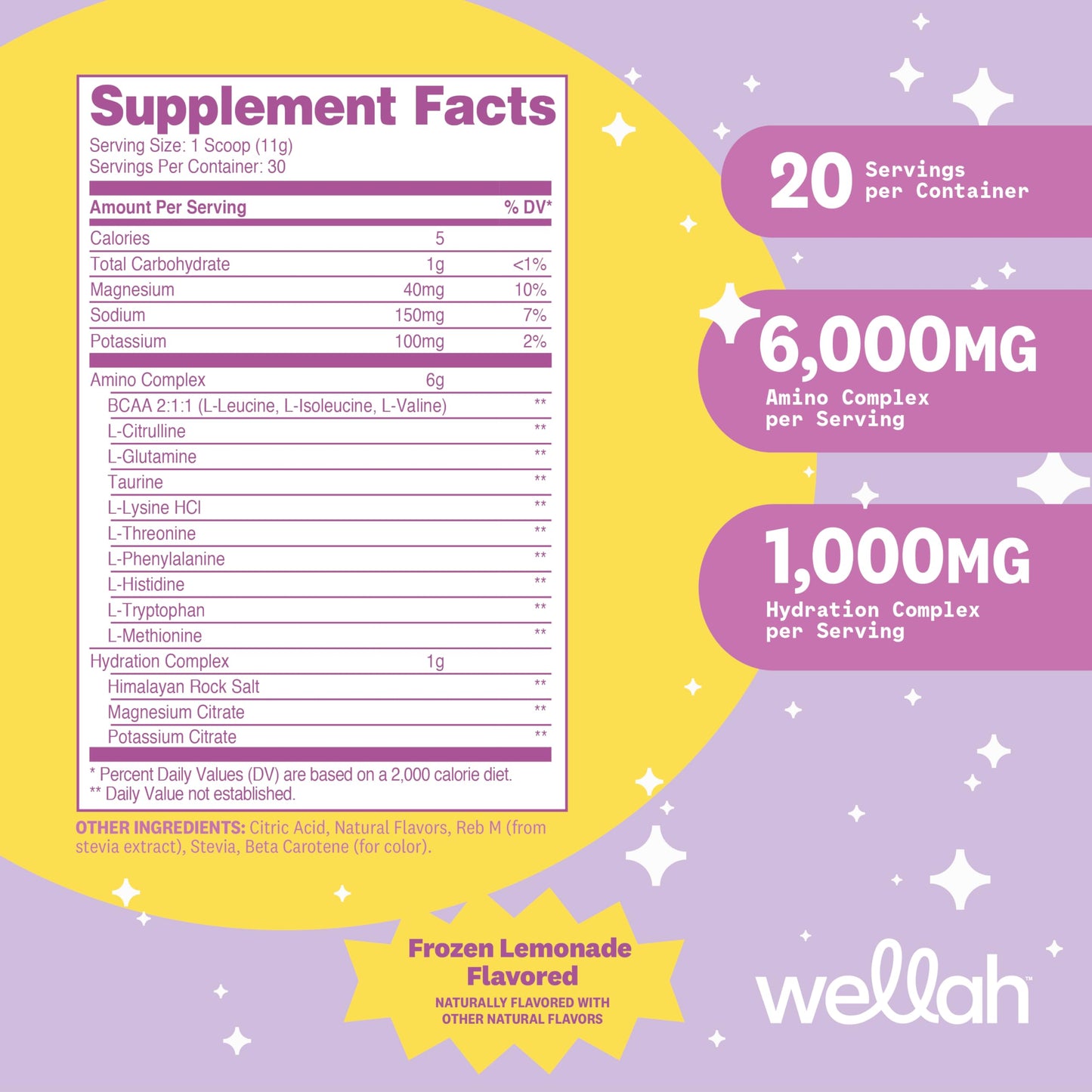 Wellah BCAAs Powder, 11.4 oz