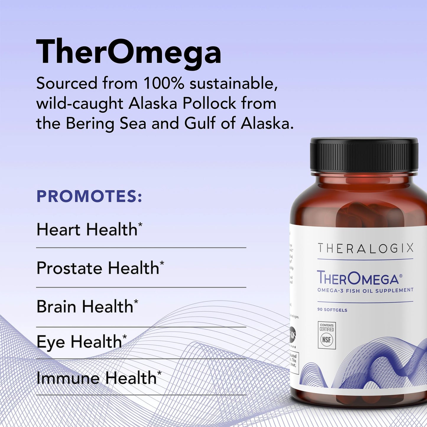 Theralogix TherOmega Omega-3 Fish Oil Softgel 90 Count