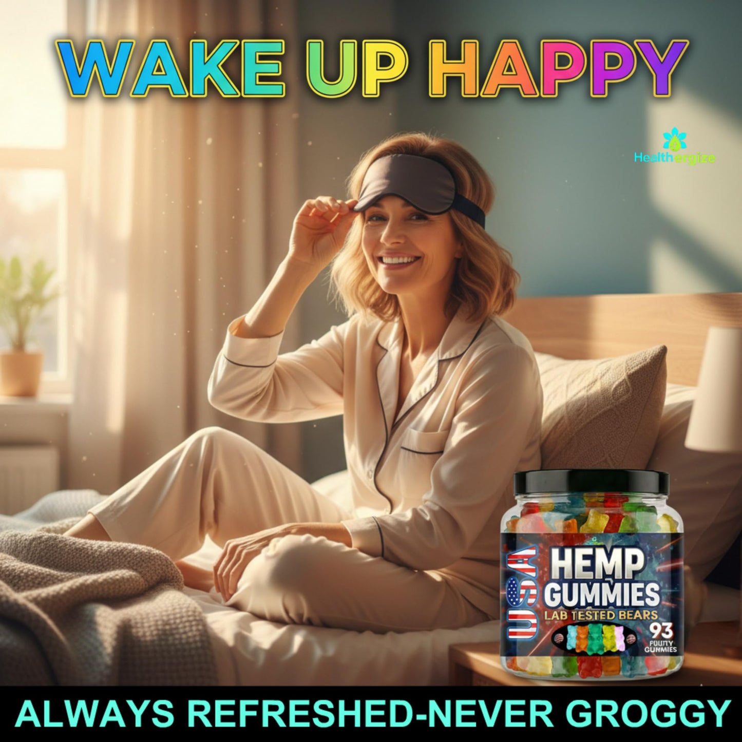 Healthergize Hemp Gummies For Sleep And Calm Chewable 13 Count