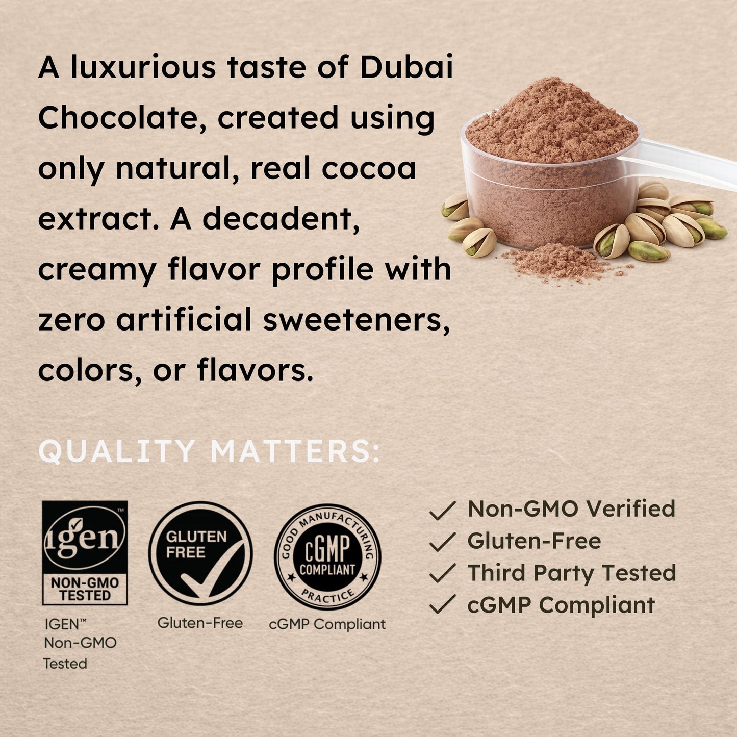 Stomach Bloom No Bloat Protein Powder for Digestive Health – 24g Grass Fed Whey Isolate with 5 Herbs – Natural Dubai Chocolate Flavor, 1 Count