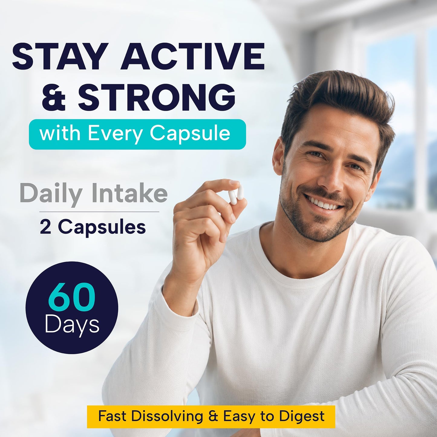 NUTRAVER Magnesium Complex for Women & Men – 500mg, 5-in-1 High Absorption Aquamin Mg, Glycinate, Citrate & Malate – Sleep, Muscle, Leg Cramp & Bone Support – Made in USA, Non-GMO Vegan, 120 Capsules