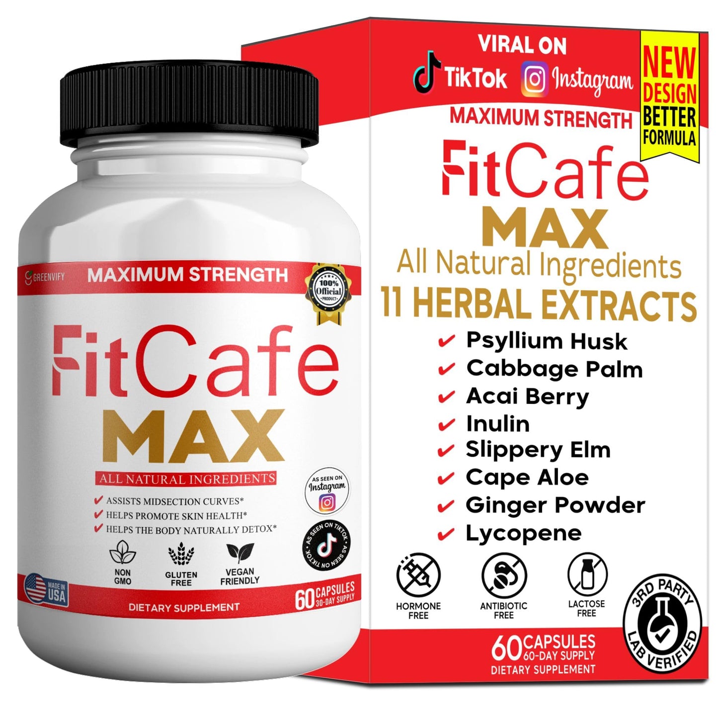 GREENVIFY Maximum Strength Fitcare Dietary Supplement 60 Capsules
