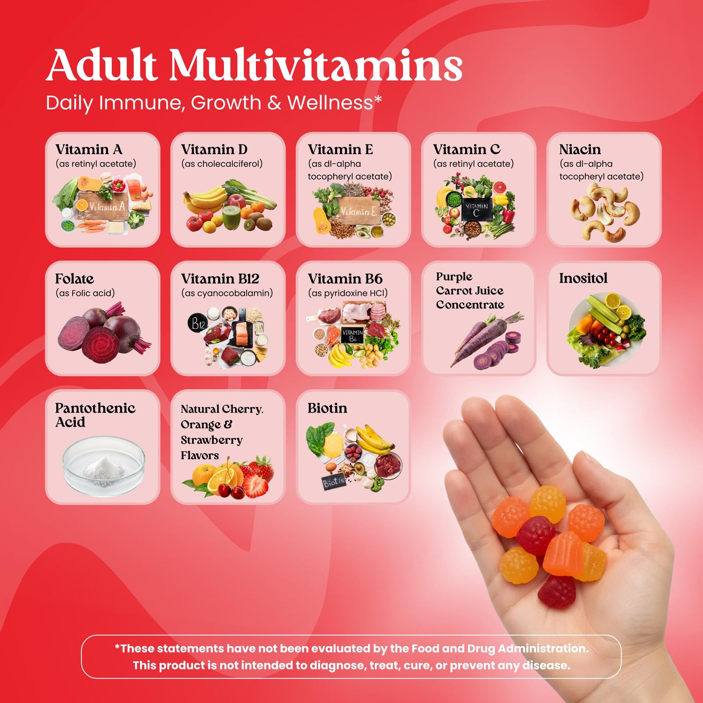 VITA GLOBE Adult Multivitamin Gummies 120 Gummies