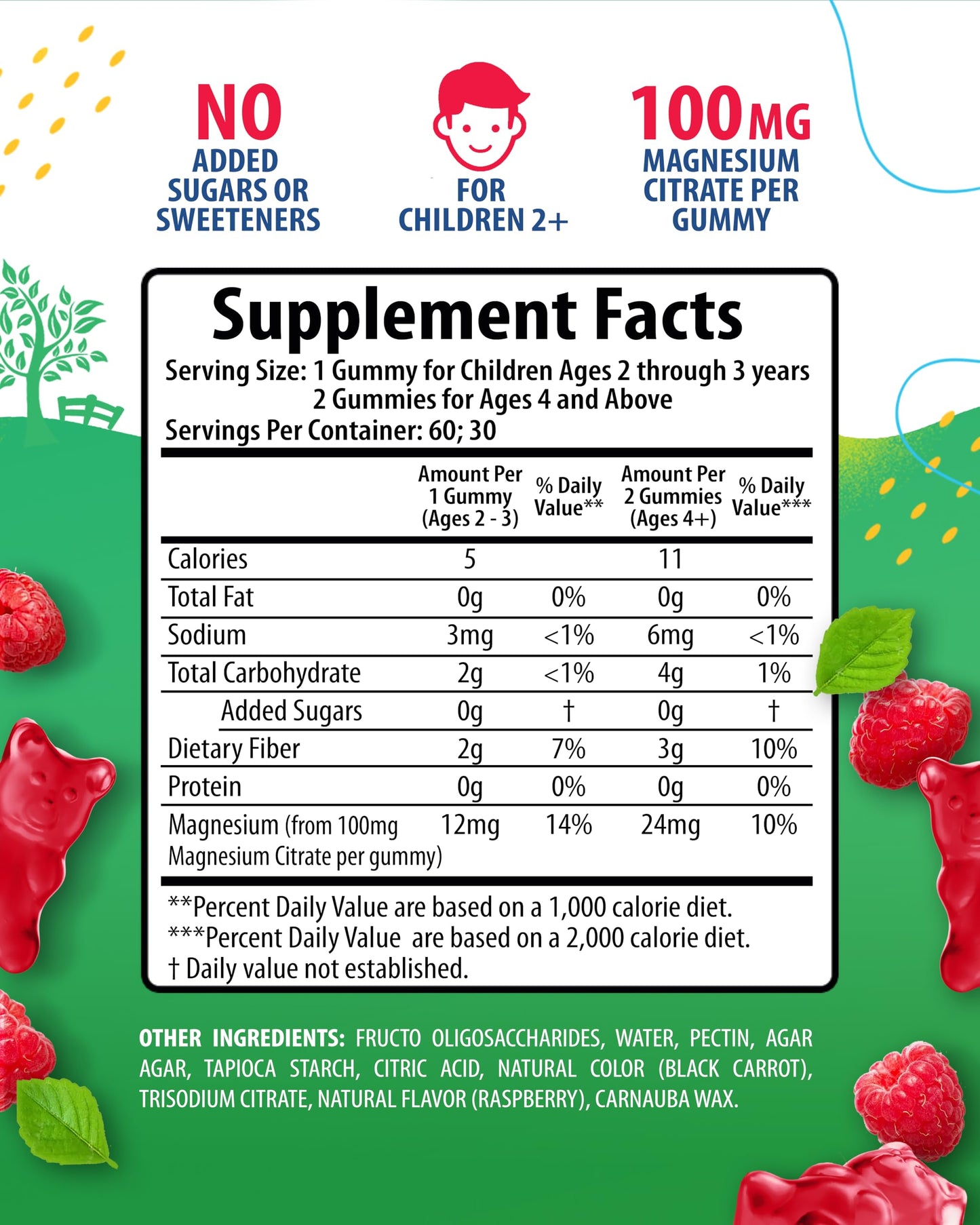 SUNNY SAM Magnesium Gummies 120 Count