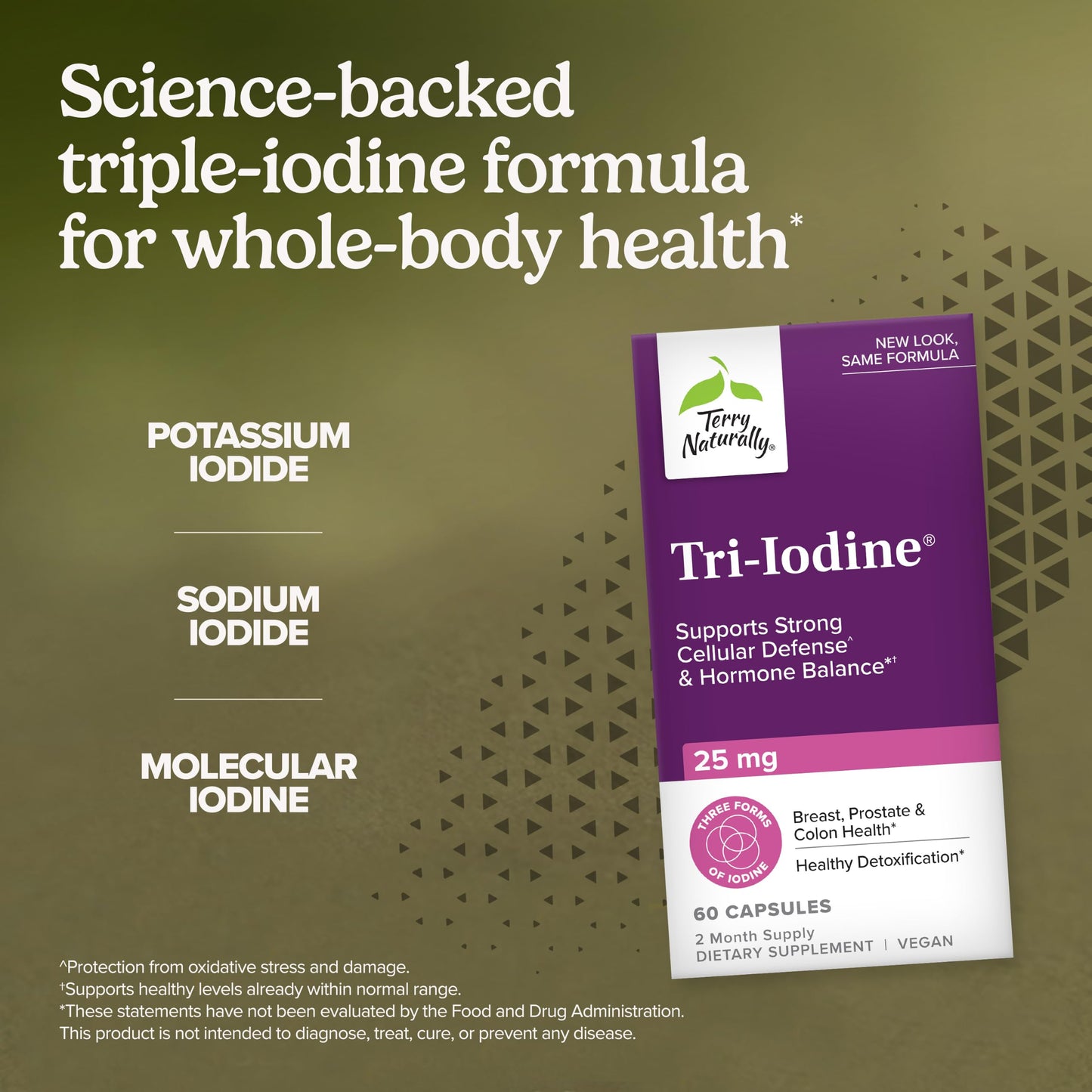 Terry Naturally Tri-Iodine Capsule, 60 Count