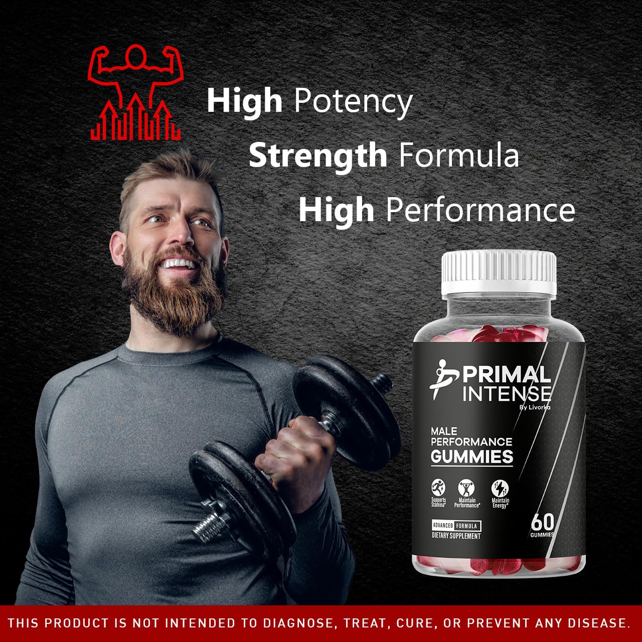 LIVORKA Primal Intense Gummies, 120 Gummies