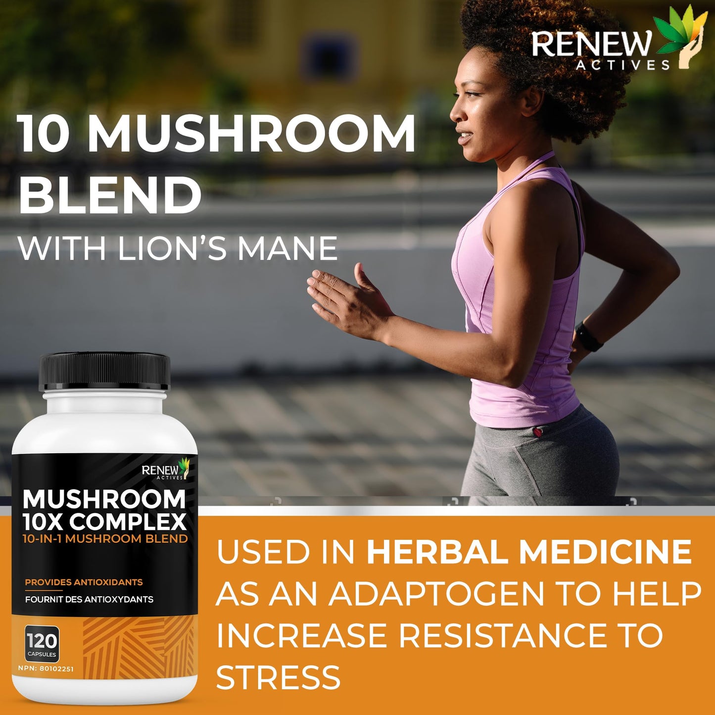 Renew Actives Mushroom Complex Capsule 1 Count
