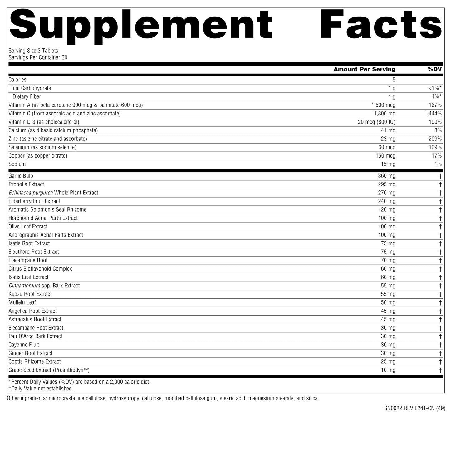 Source Naturals Wellness Formula Advanced Immune Support 90 Tablets