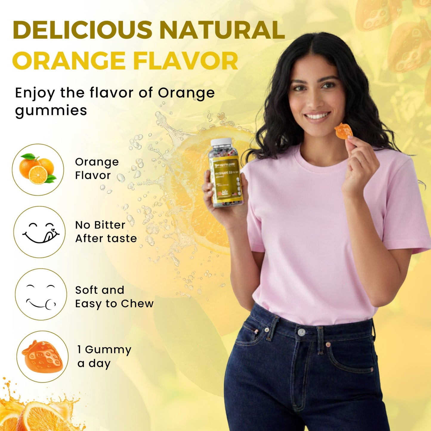 nETiXER Vitamin D3 K2 Gummies for Adults, 60 Count
