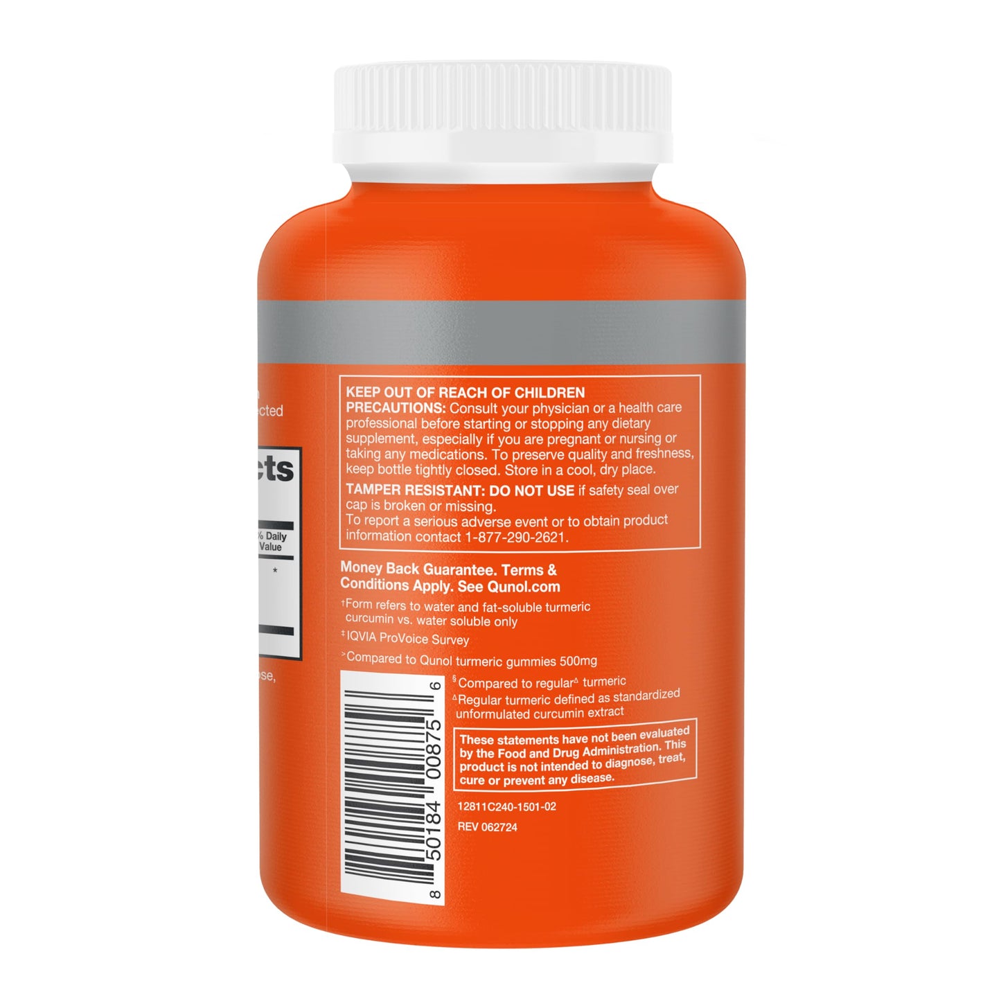 Qunol Turmeric Curcumin Supplement Capsules 240 Count