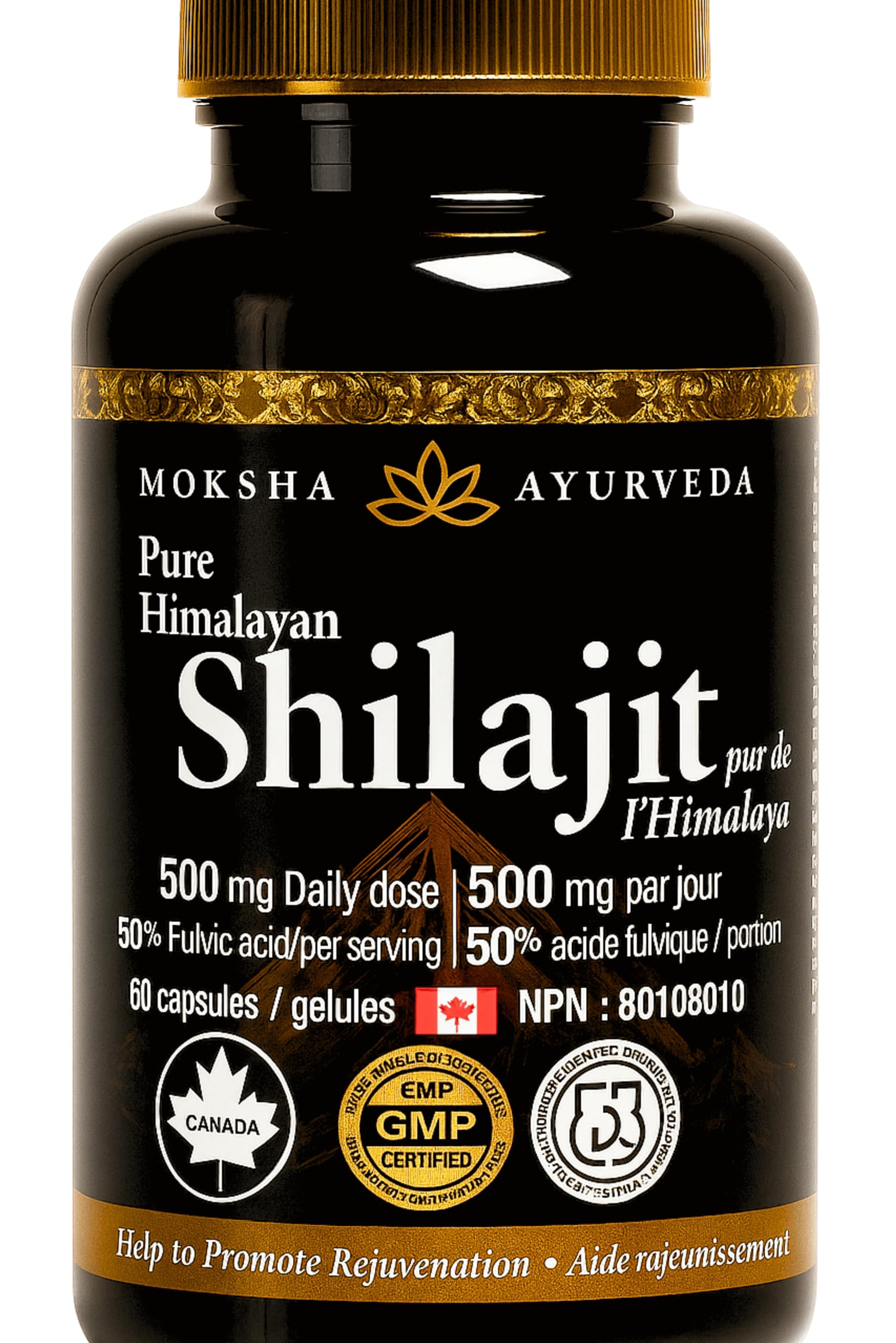 Greystone Tea Shilajajit Ultra Gold Capsules, 60 Count