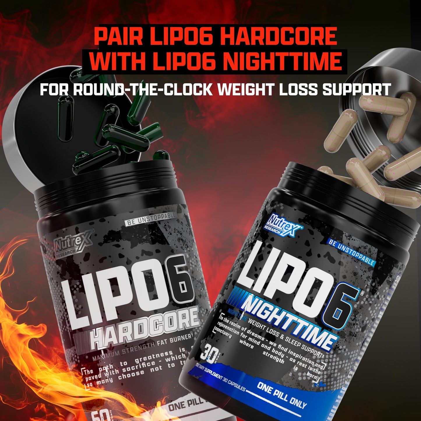 Nutrex Research Lipo-6 Hardcore Energy Dietary Capsules 60 Capsules
