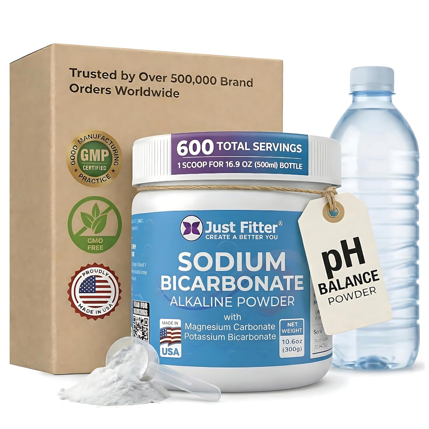 Just Fitter Sodium Bicarbonate Powder 10.6 Ounce