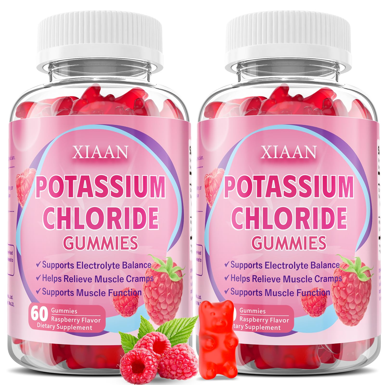 XIAAN Potassium Gummies 120 Count