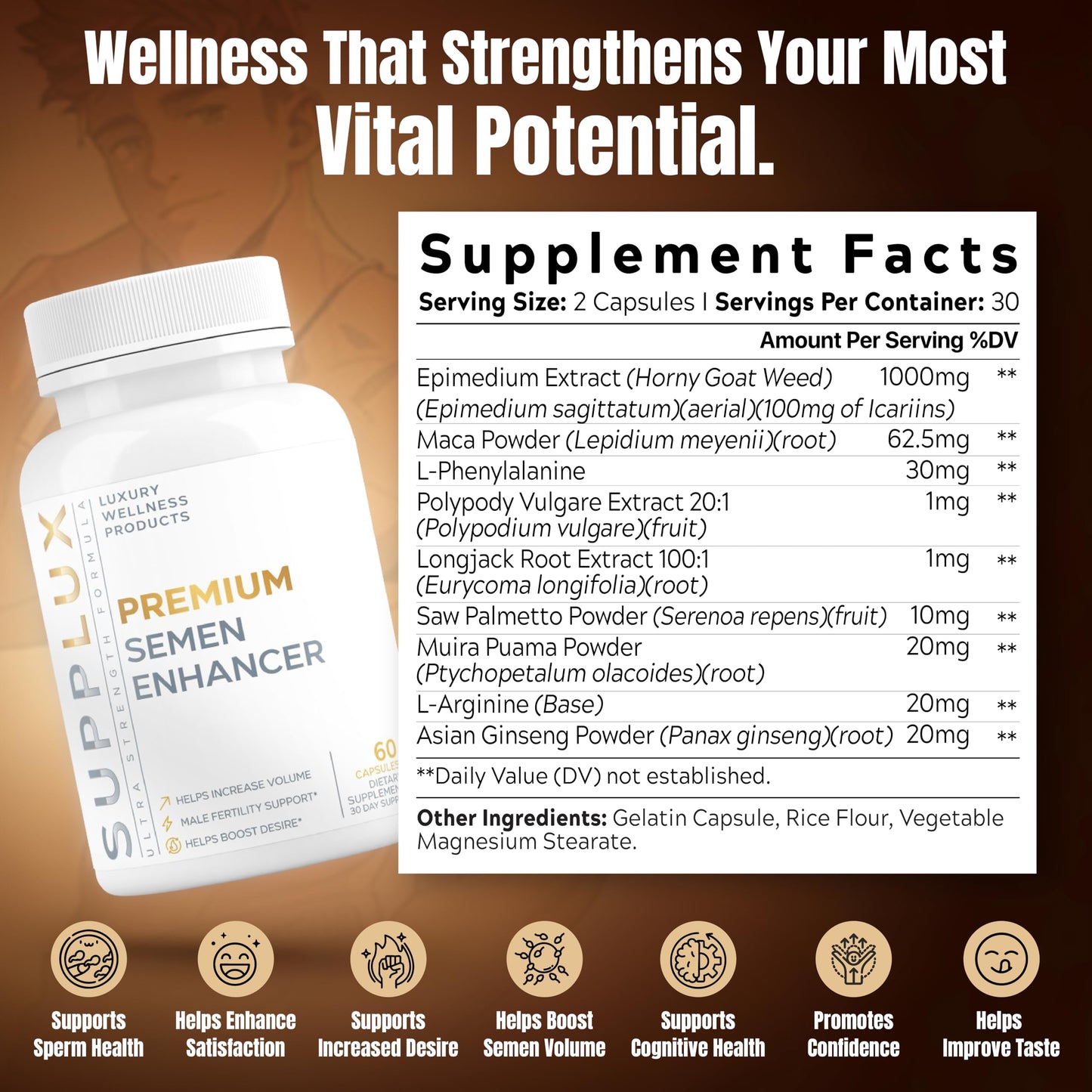 Nutrimend IQ Semen Fertility Enhancer for Men Capsule, 60 Capsules