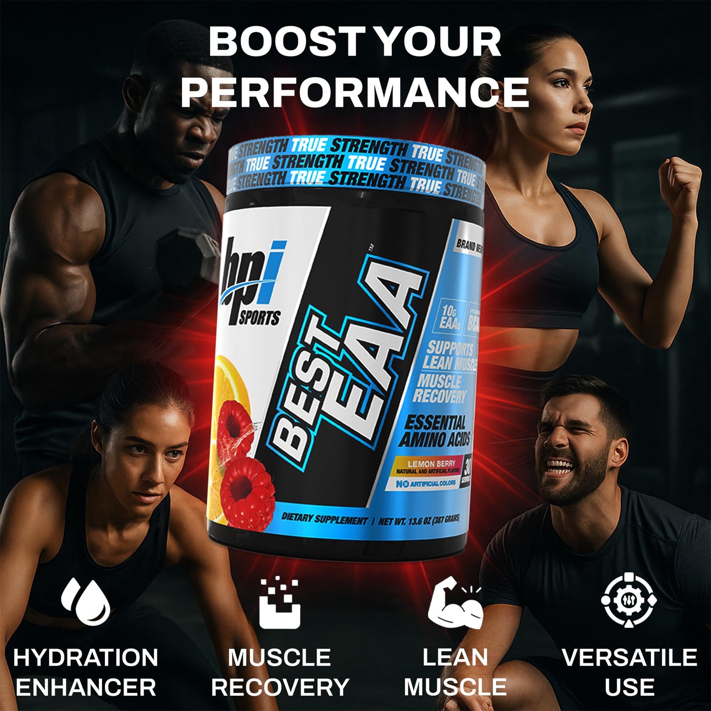 BPI Sports Essential Amino Acids EAA Powder, 13.6 Ounce