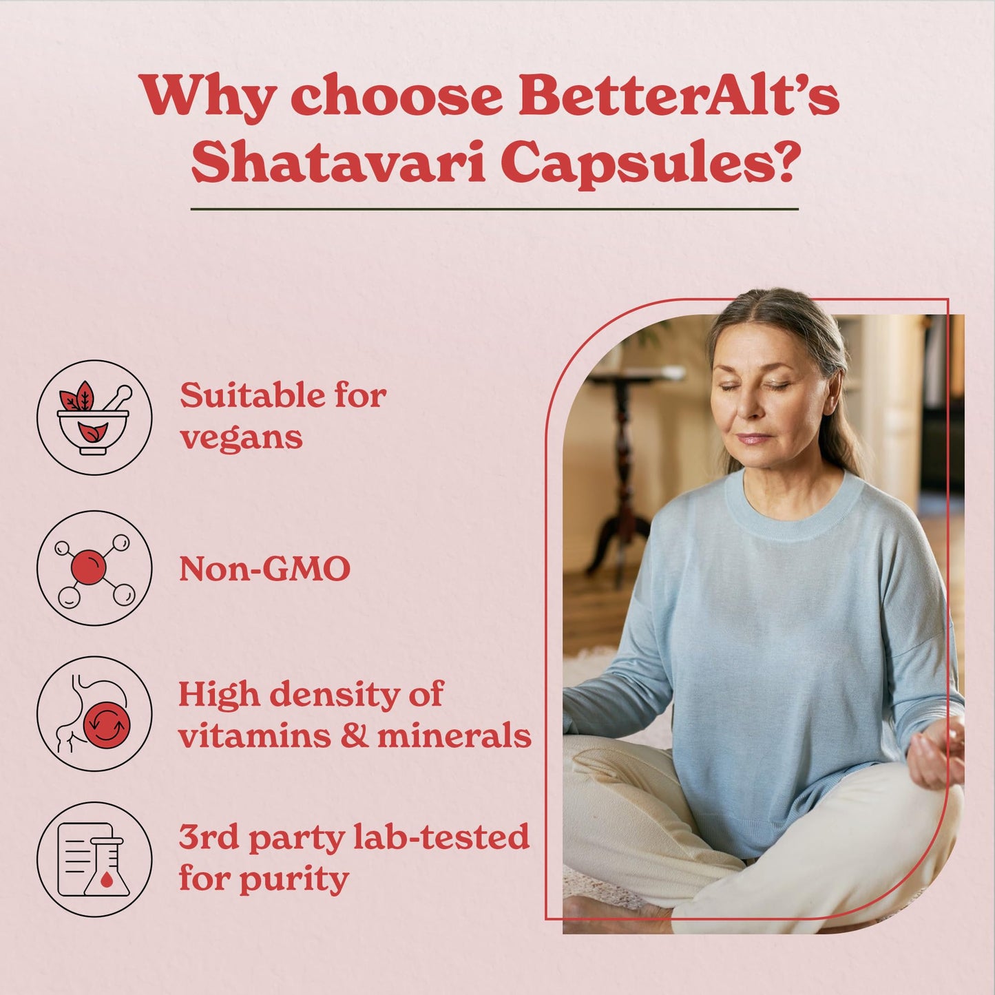 Better Alt Shatavari Capsules with Dong Quai & Black Cohosh, Helps with Meno Support, 1 Capsule