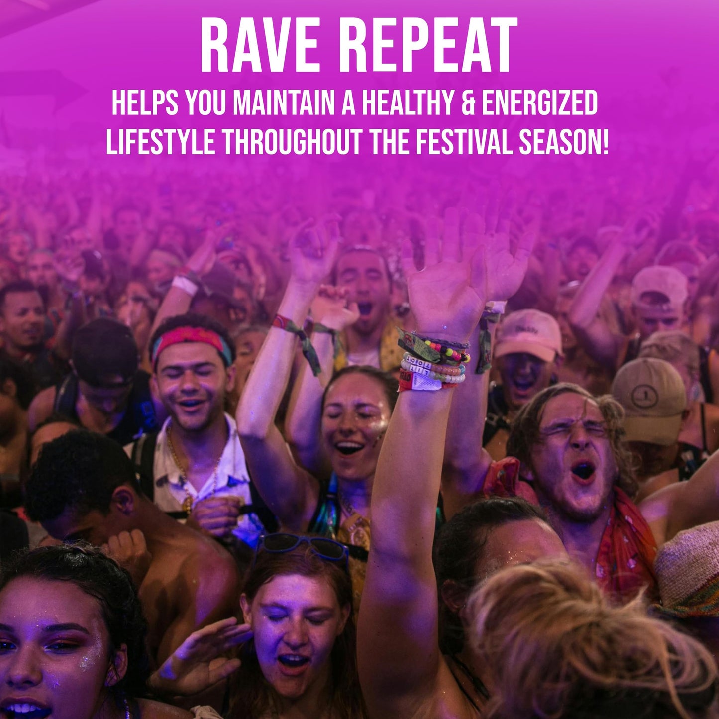 Rave Repeat Pre-Rave Supplement Capsules, 40 Count