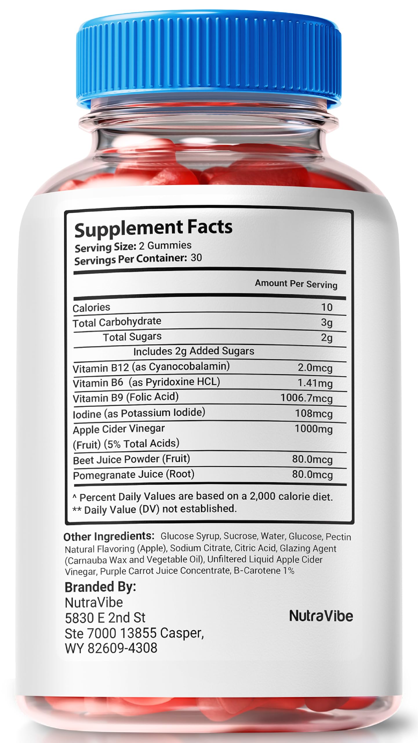 NutraVibe Smooth BlOTICS Gummies 180 Gummies
