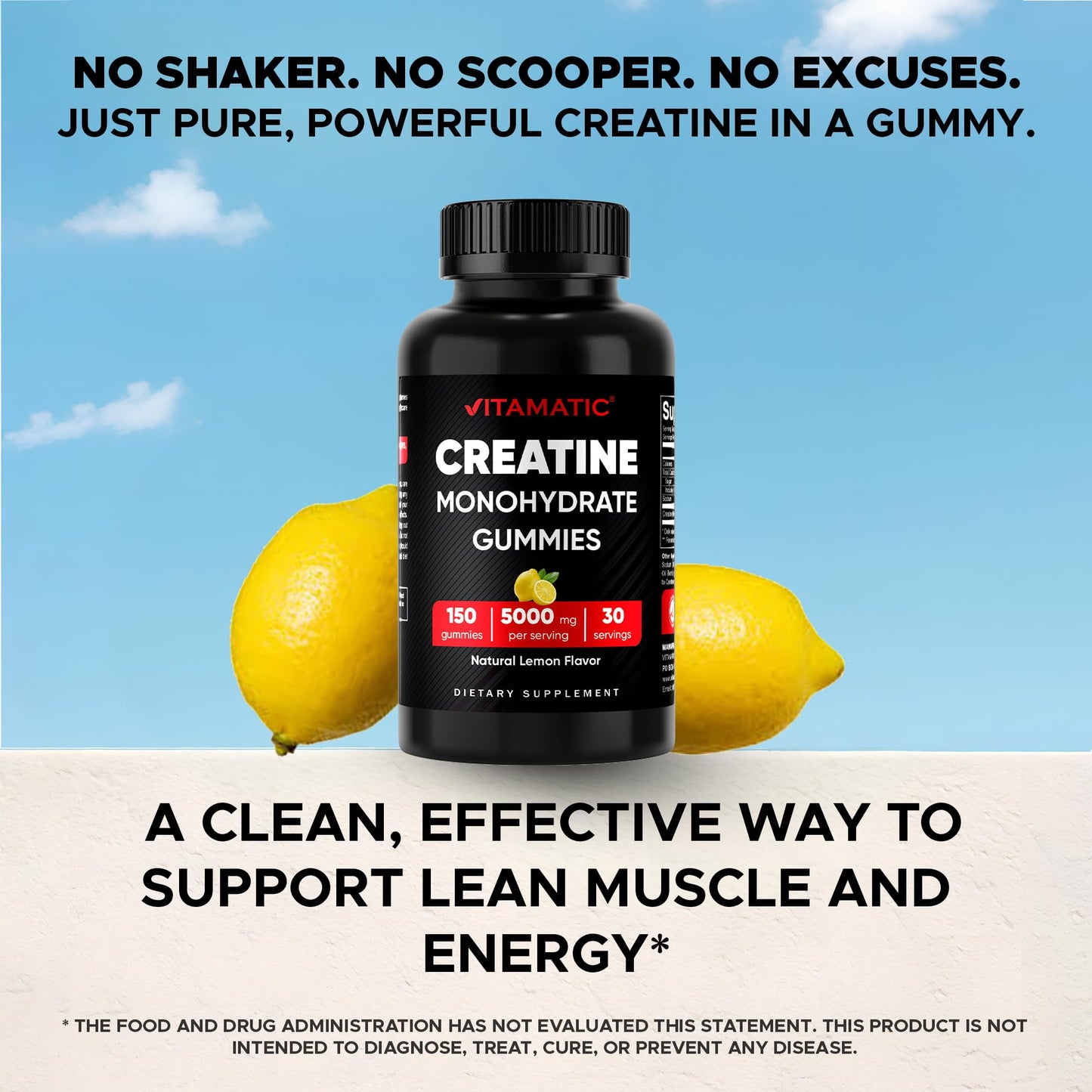 Vitamatic Creatine Monohydrate Gummies 150 Count