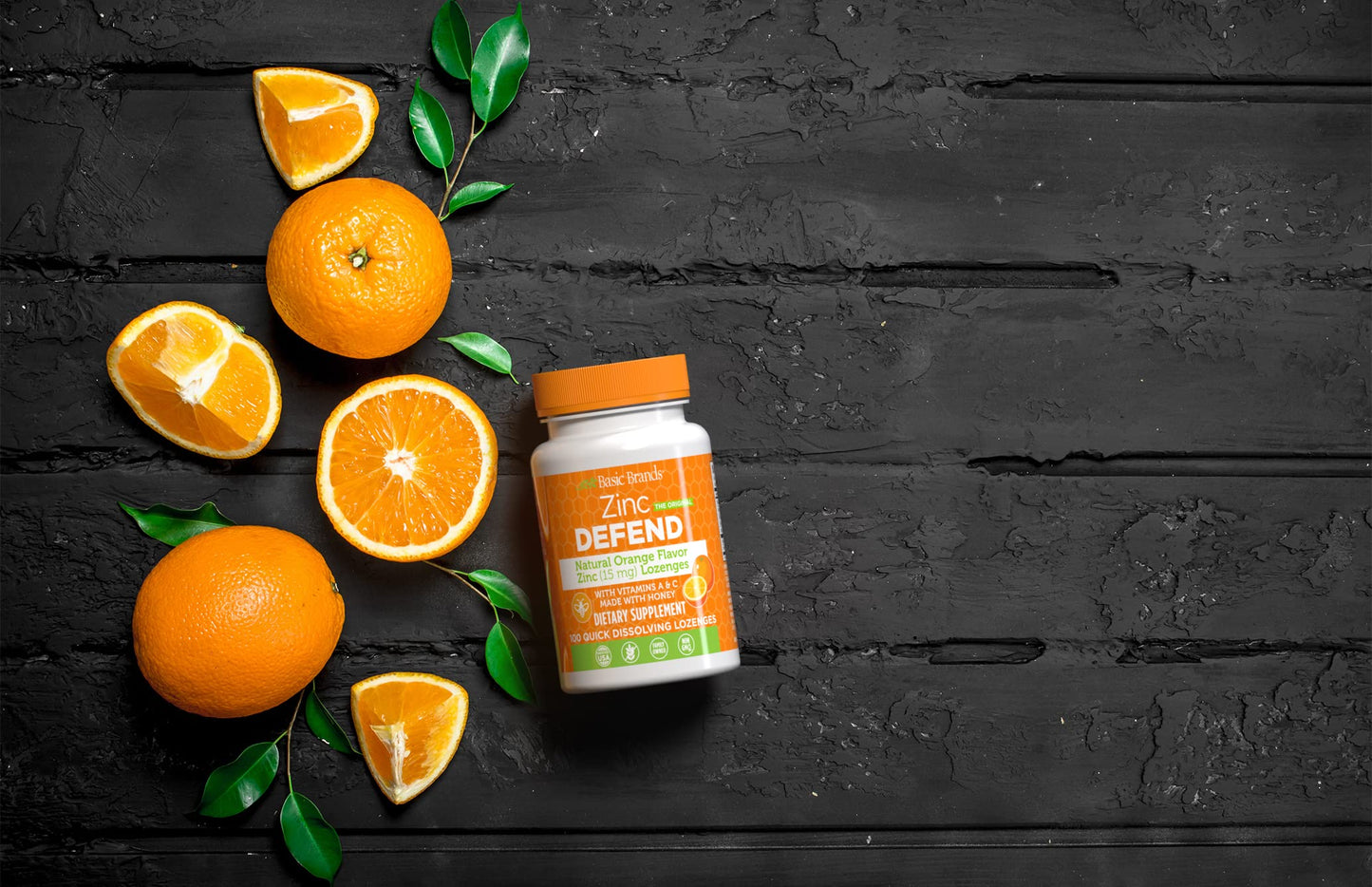 Basic Brands Zinc Orange Defend Tablets 200