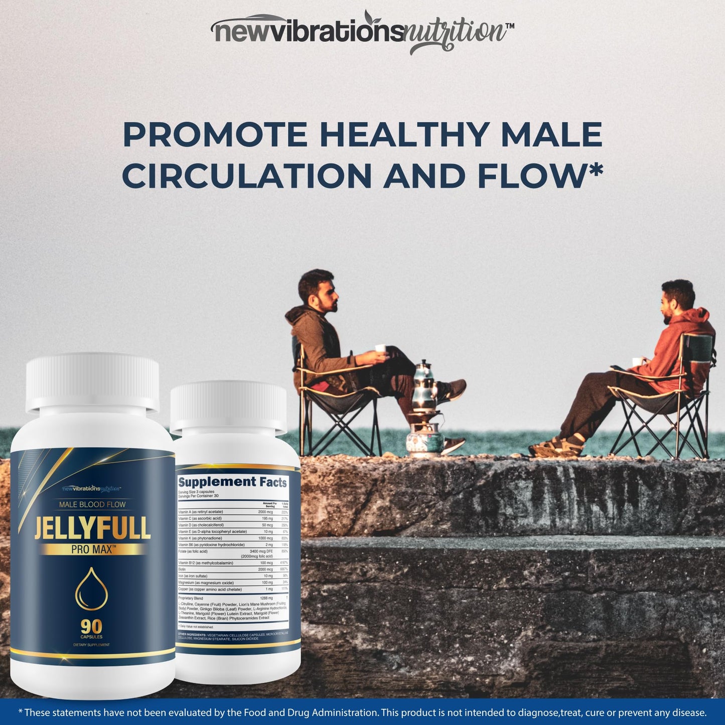 New Vibrations Nutrition Jellyfull Pro Max Capsule, 90 Count