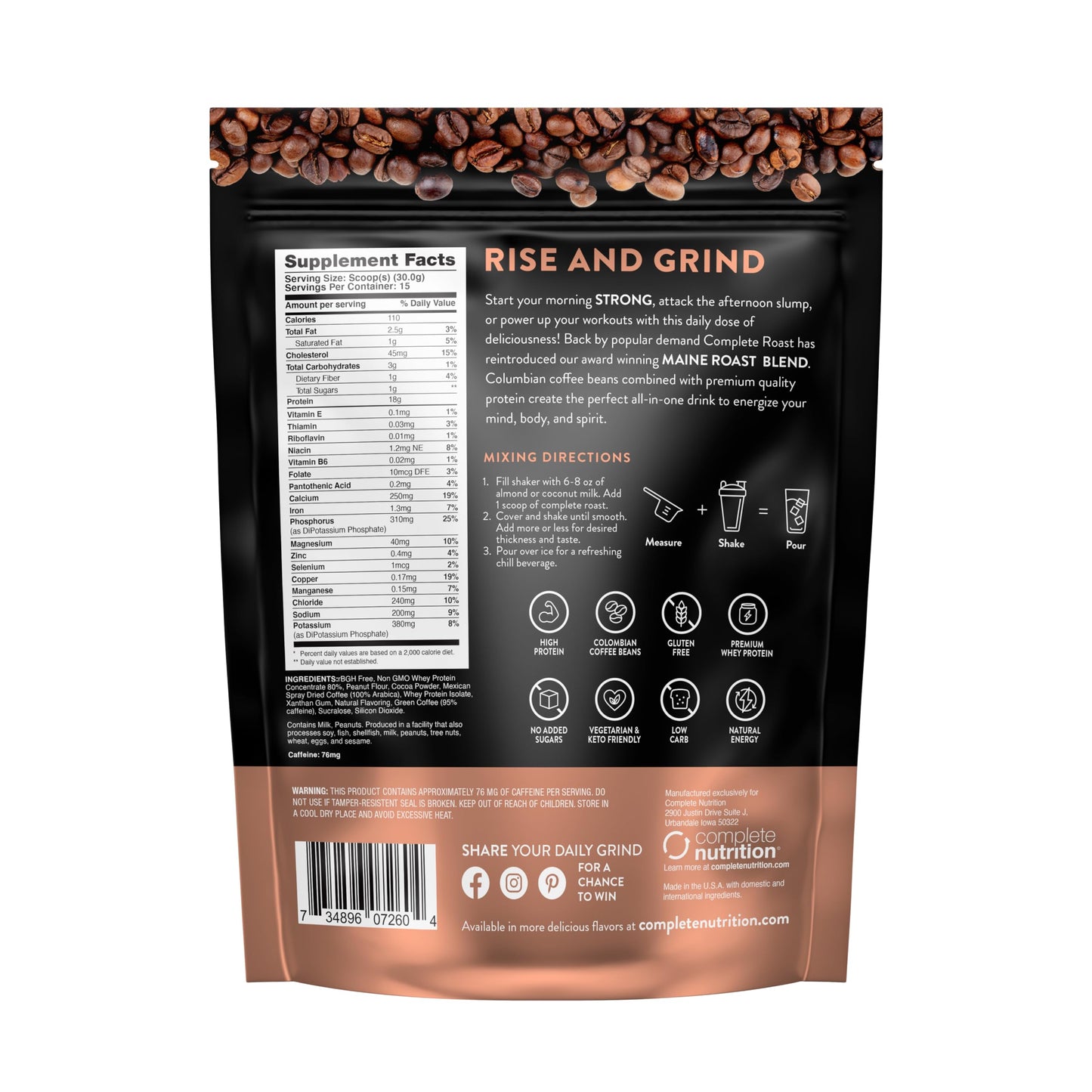 Complete Nutrition Complete Roast Powder 44.09 Ounce