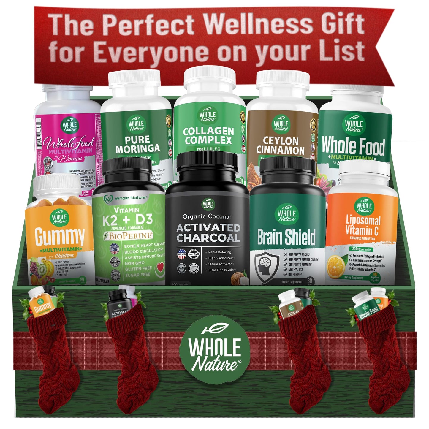 Whole Nature Coconut Activated Charcoal Capsules, 3 Count