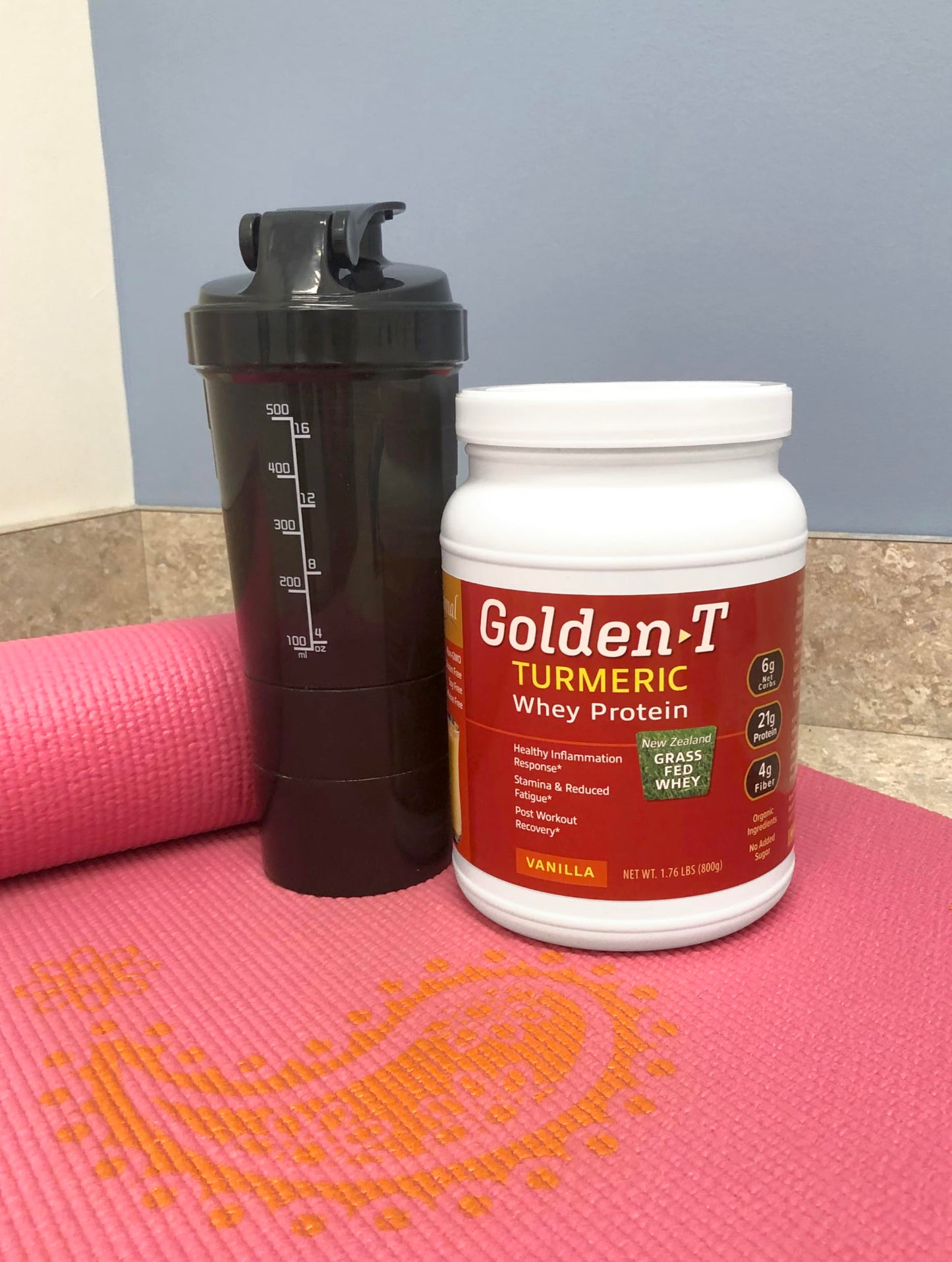 PRAAS Golden-T Whey Protein Vanilla Powder, 28.16 oz