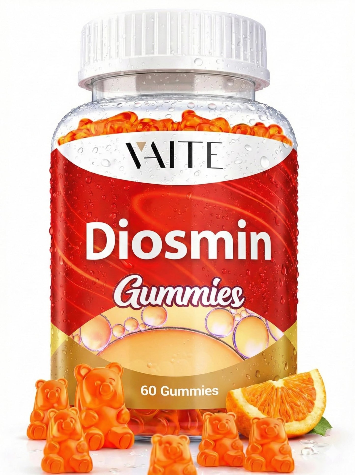 VAITE Diosmin 1000mg Vein Support Gummies, 60-Count