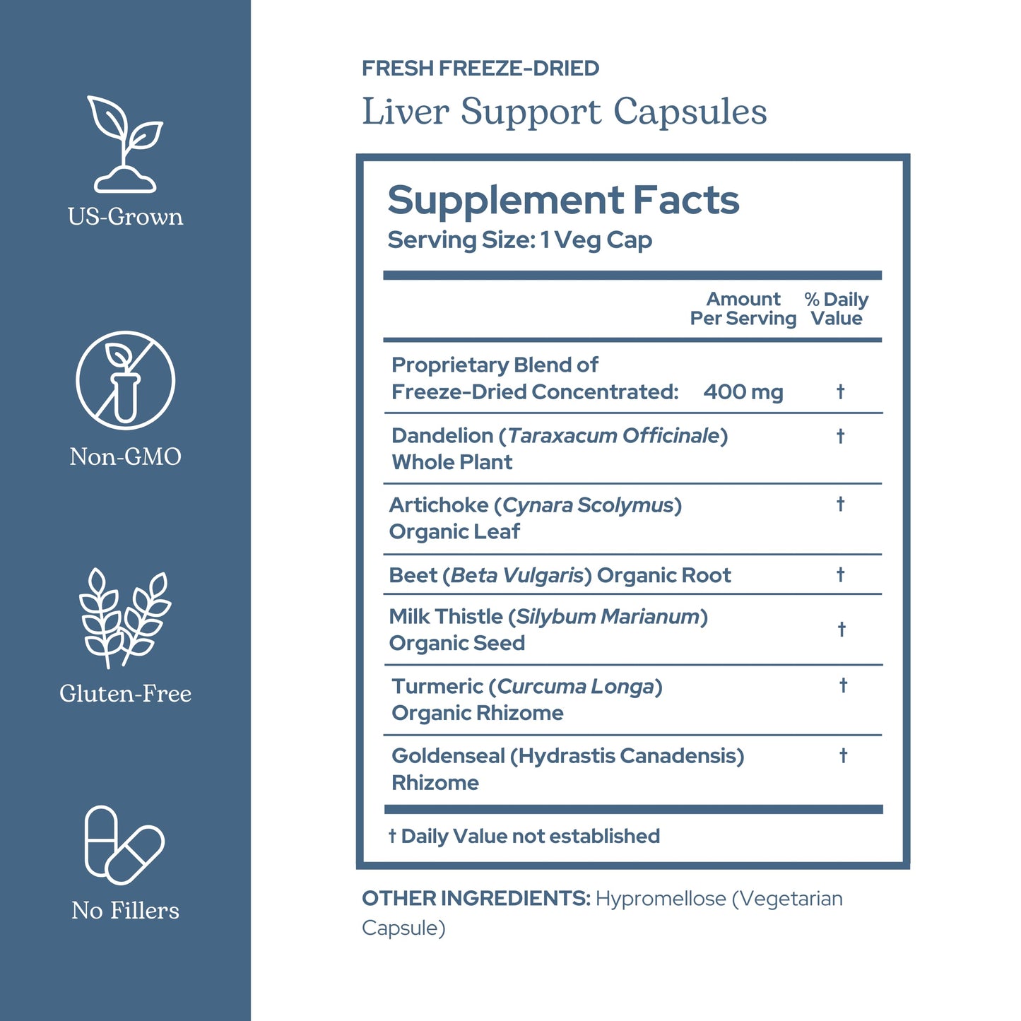 Eclectic Institute Concentrated Liver Support with Milk Thistle & Dandelion Capsules, 45 Capsules