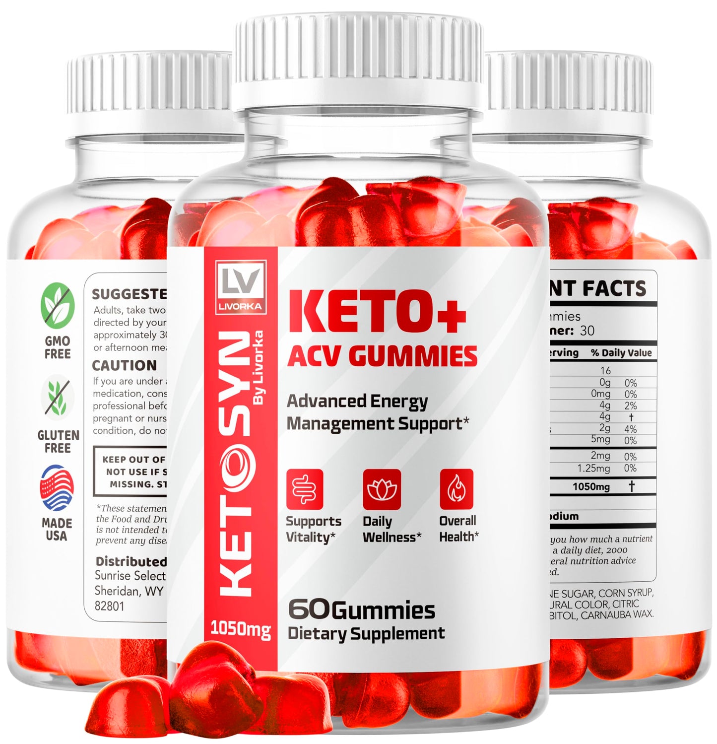 LIVORKA Ketosyn Keto Gummies ACV 300 Gummies