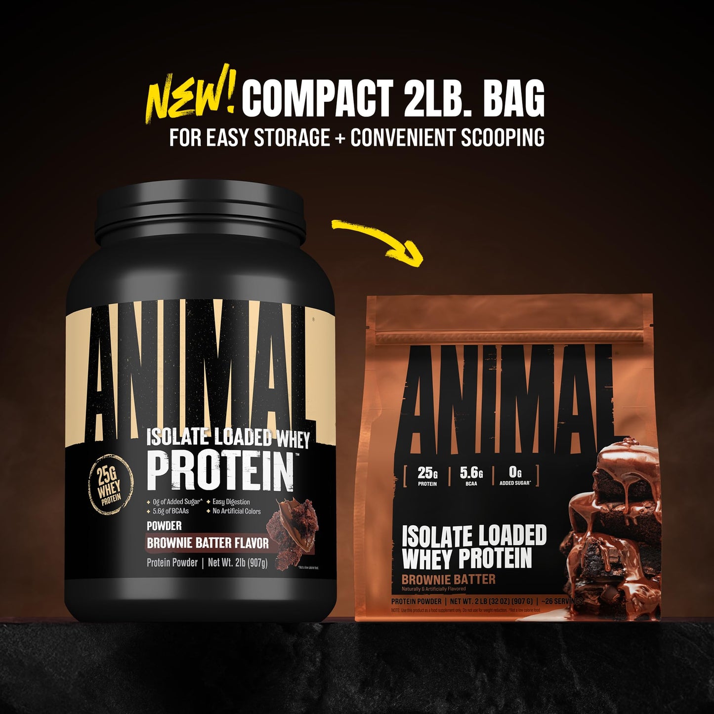 Animal Whey Isolate Protein Powder Brownie Batter, 32 Servings