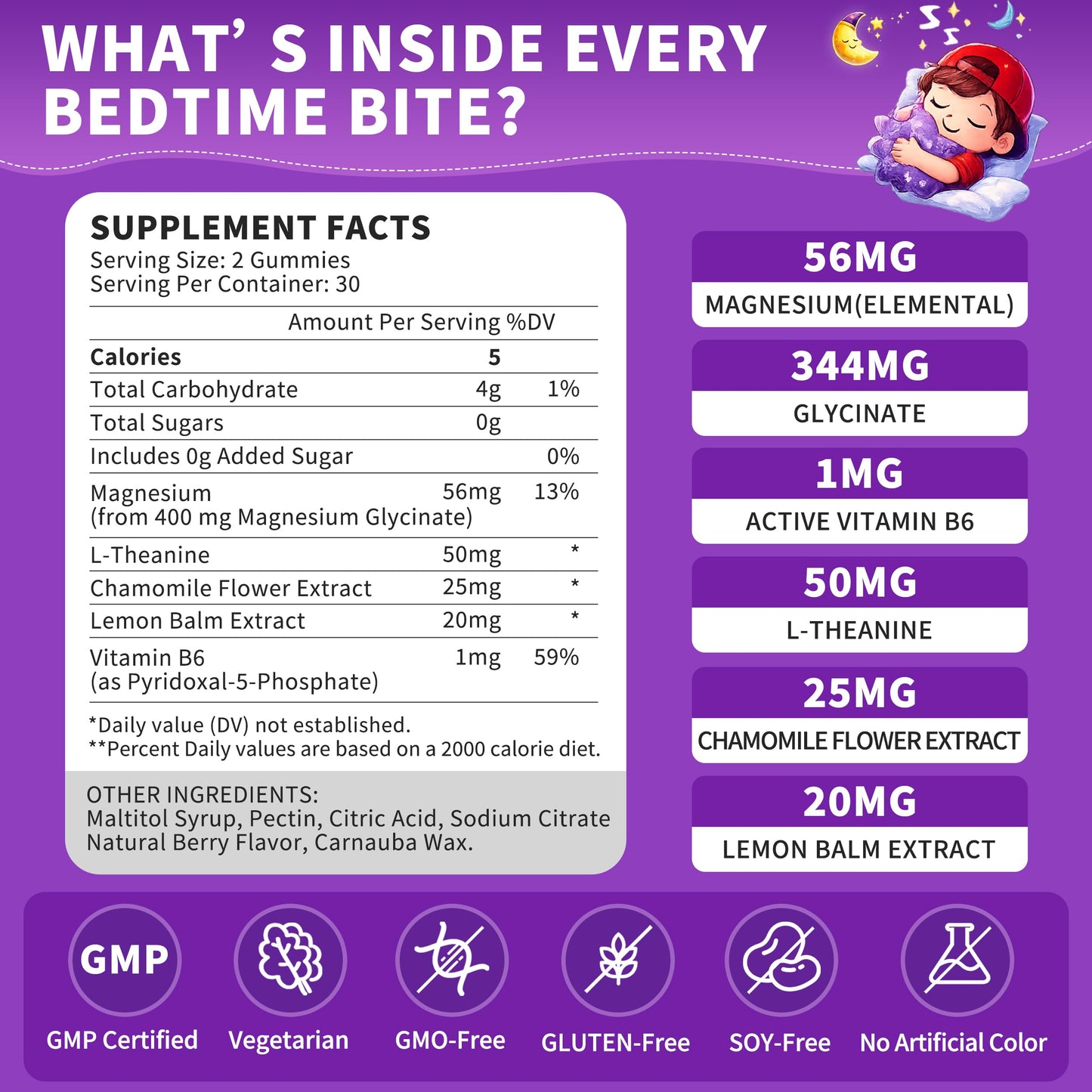 PureBalm Magnesium Glycinate Gummies 400mg, 120 Gummies