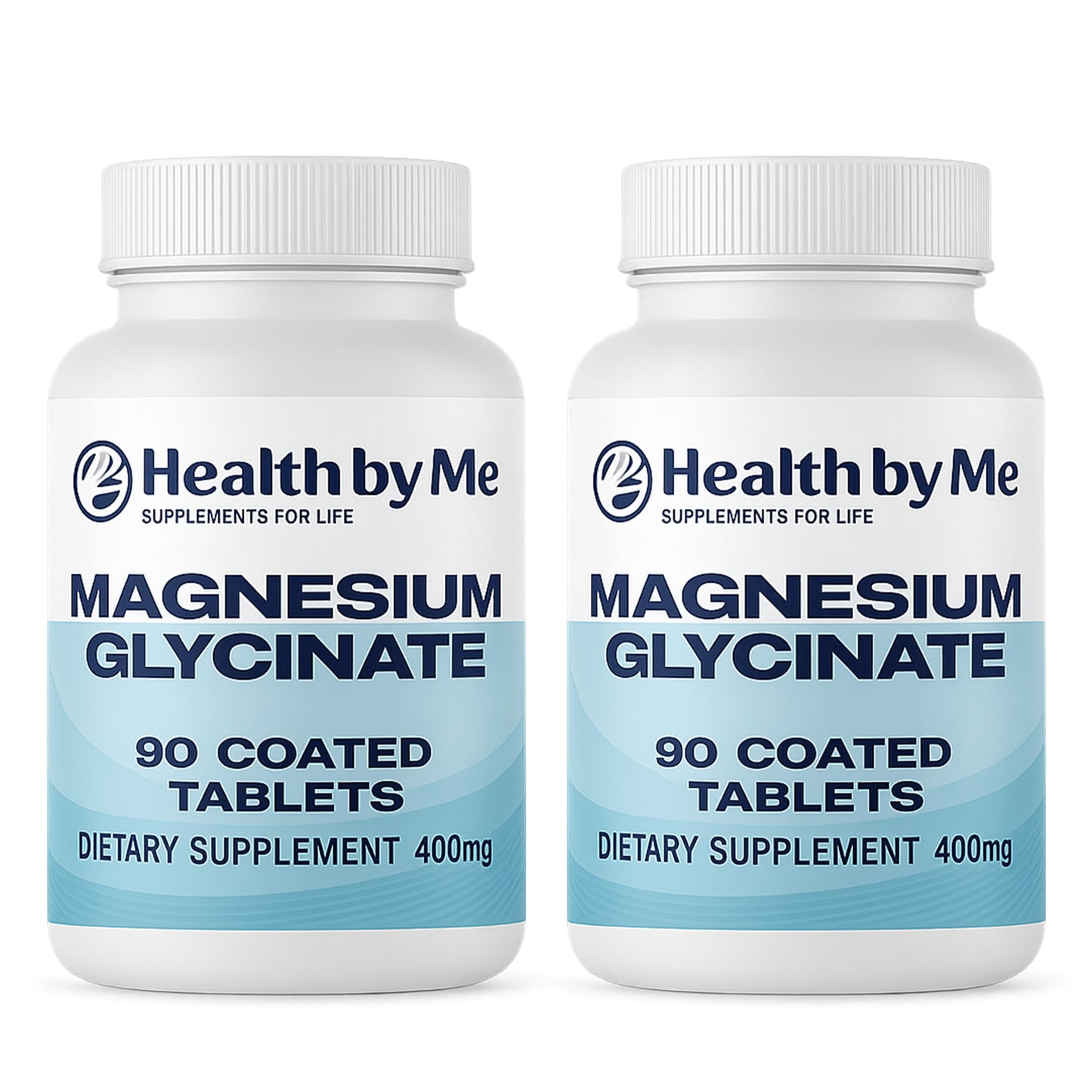 HEALTH BY ME Magnesium Glycinate 400 mg Tablet, 180 Tablets, 2-Pack