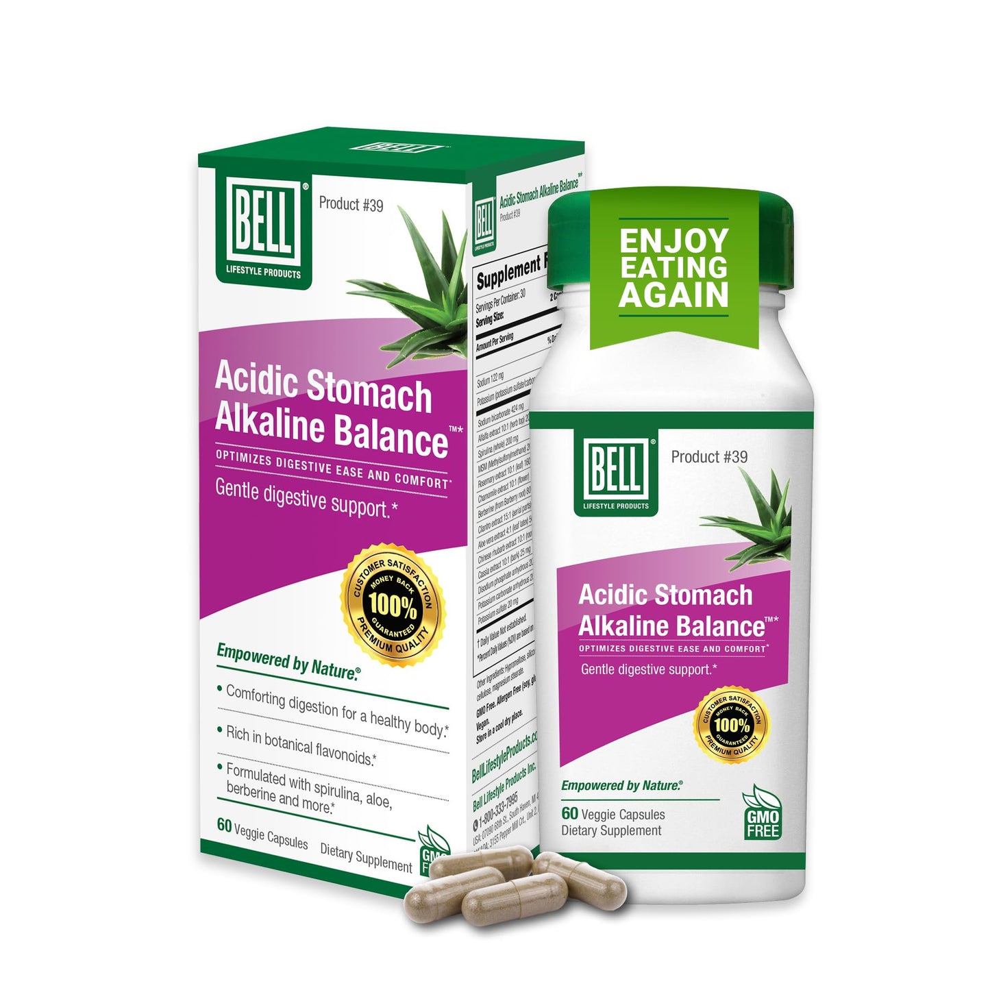 Bell Acidic Stomach Alkaline Balance 60 Capsules