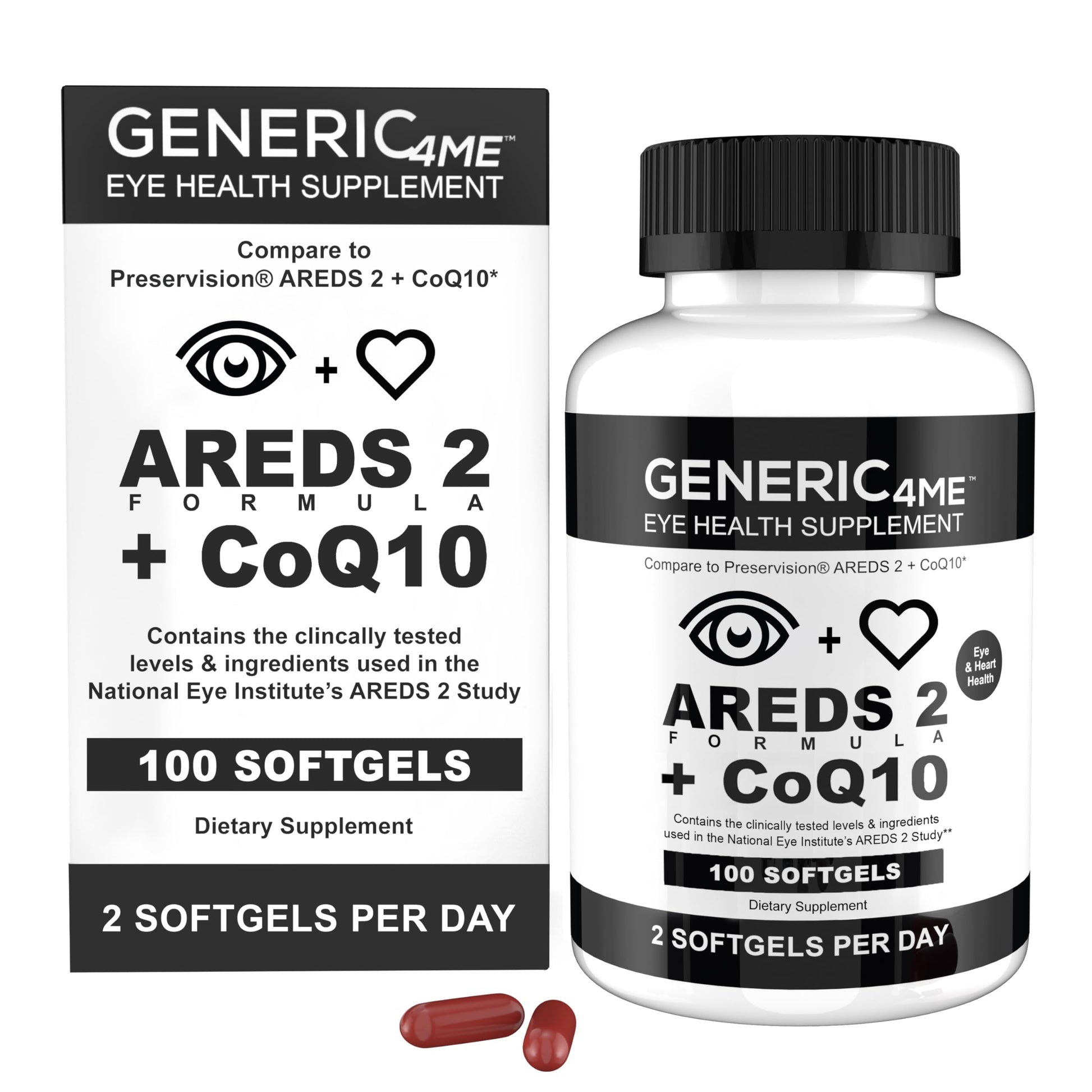 Generic4ME AREDS 2 SoftGels Softgel, 100 Count