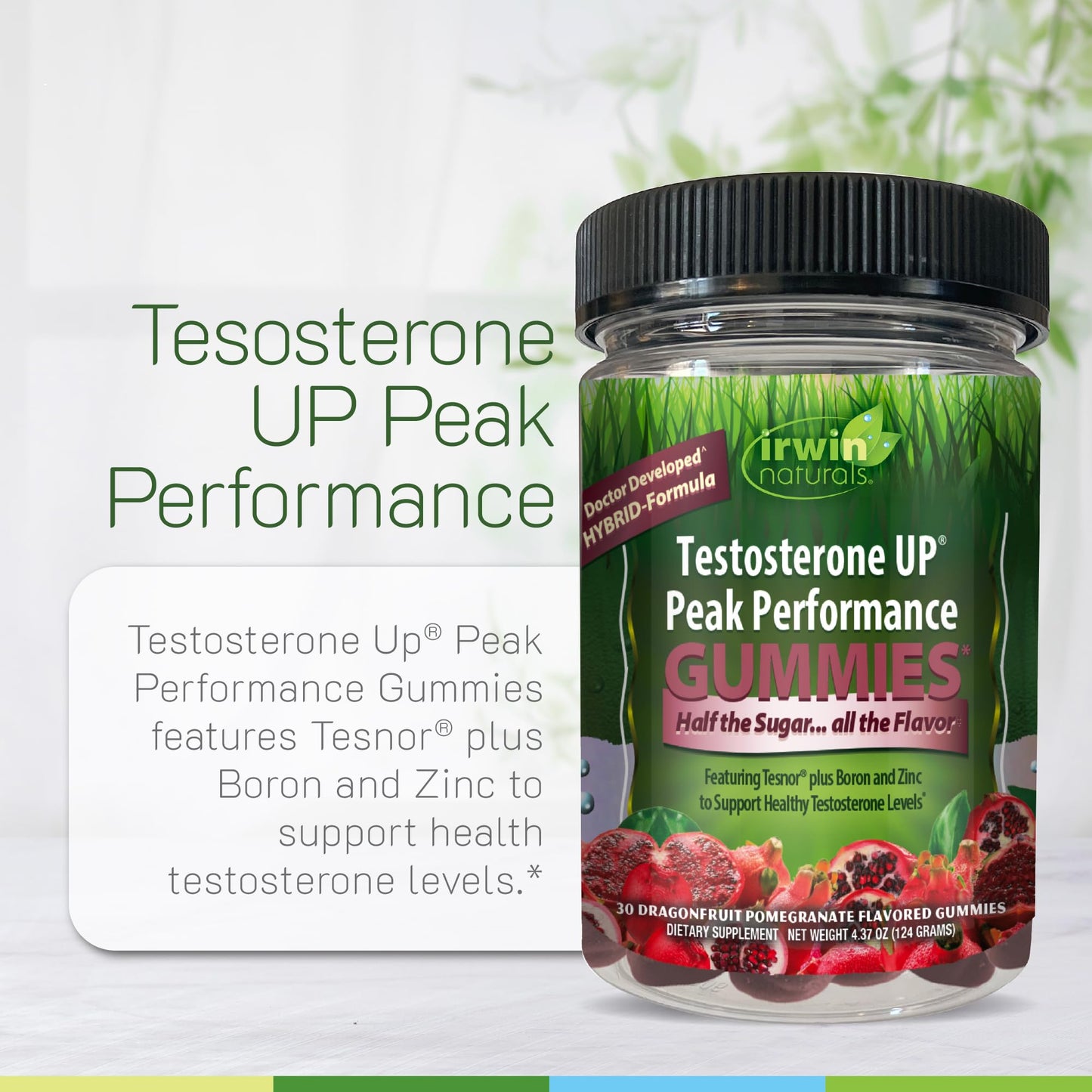 Irwin Naturals Testosterone Up Peak Performance Gummies, 1 Count
