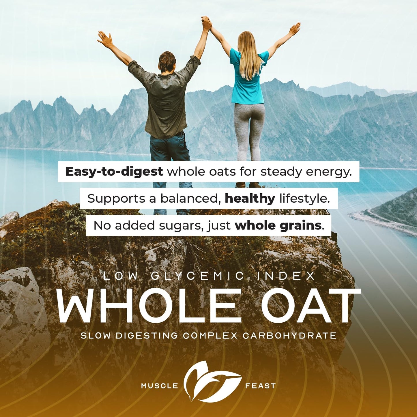 Muscle Feast Whole Oat Powder, 8 lb (128 oz)