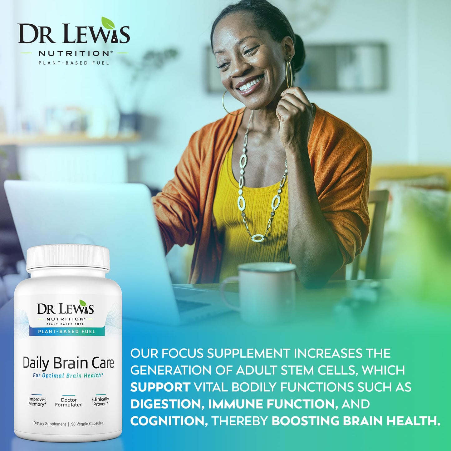 Dr Lewis Nutrition Daily Brain Care 90 Capsules