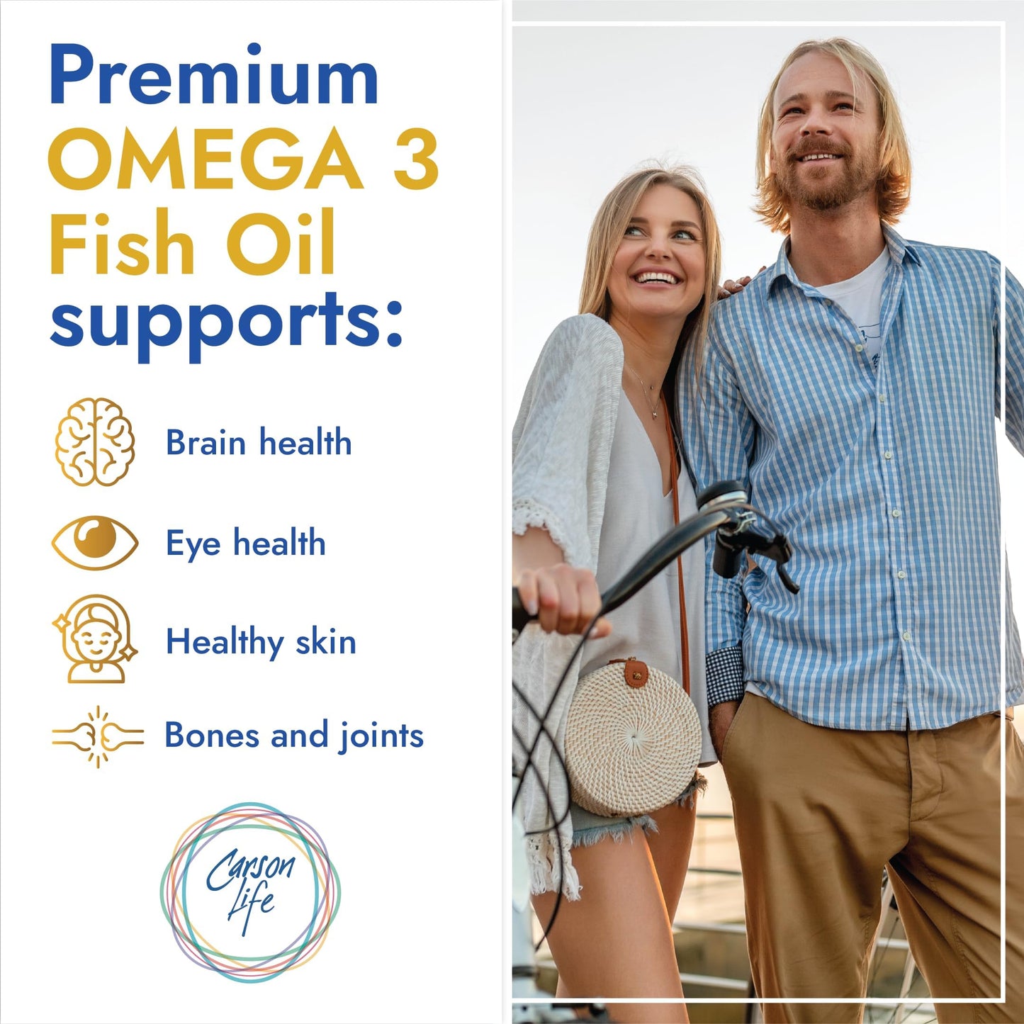 Carson Life DHA & EPA Brain Supplement Capsules 120