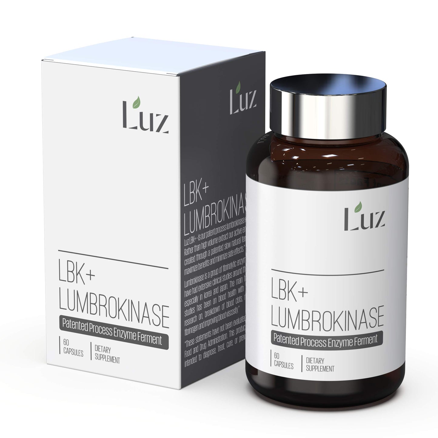 Luz LBK+ Lumbrokinase 60 Capsules