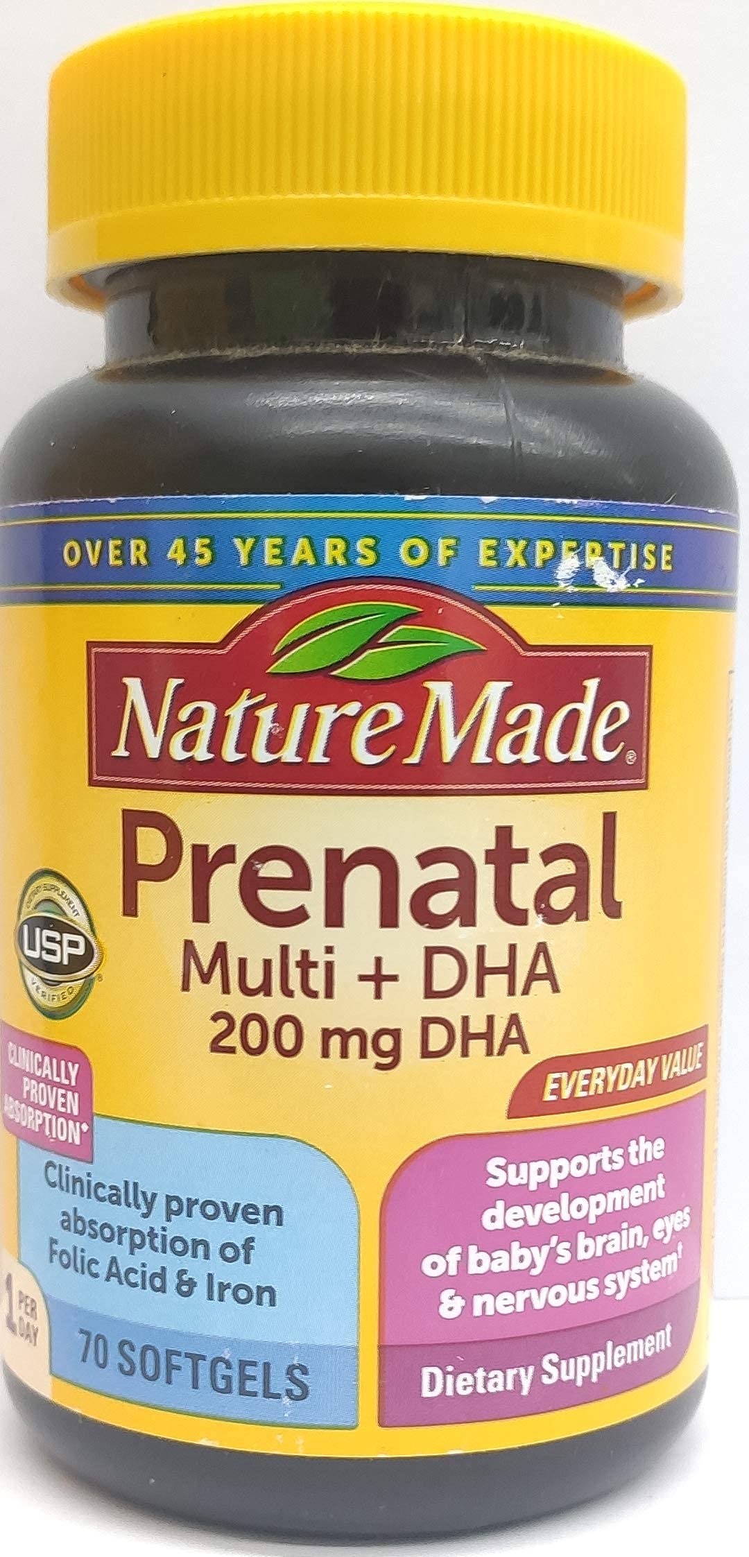 Nature Made Prenatal Multi + DHA Softgels 70 Count