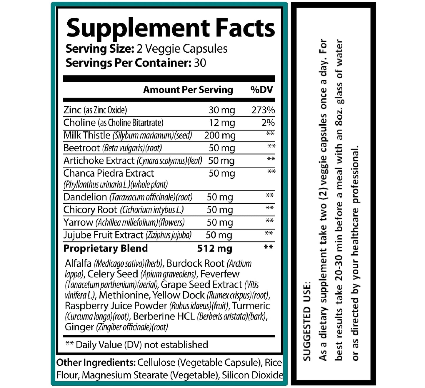Hybrid Nutraceuticals Liver Cleanse Detox & Repair Caplets, 60 Count